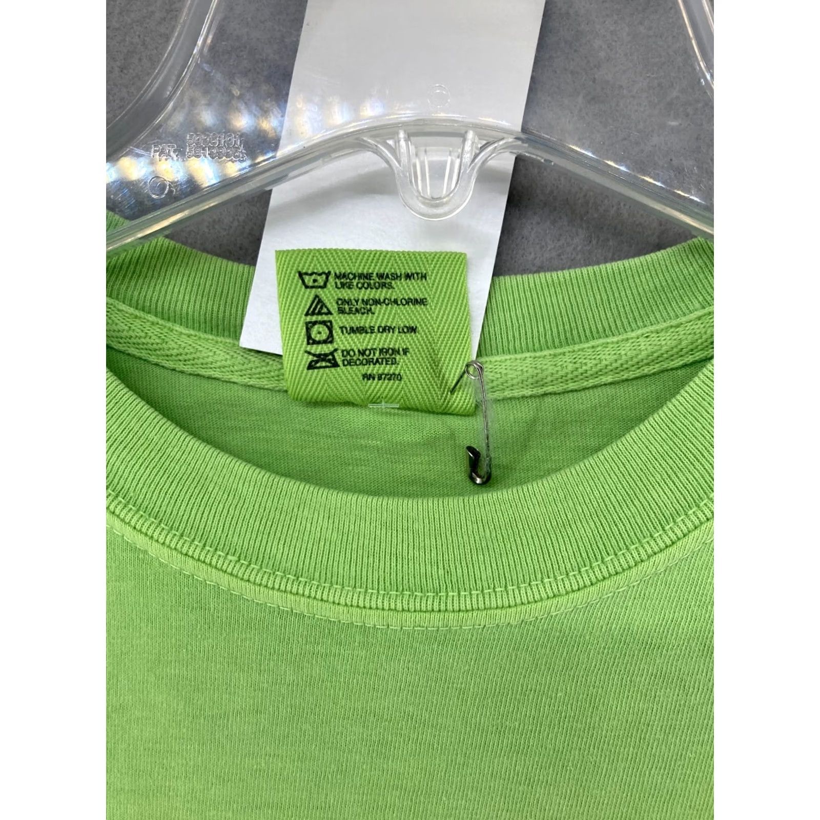 Vintage HeyBo Mens T-Shirt Small Green Fish Getting Tail Graphic Print Crew Neck SS Shirt Size US S / EU 44-46 / 1 - 7 Thumbnail