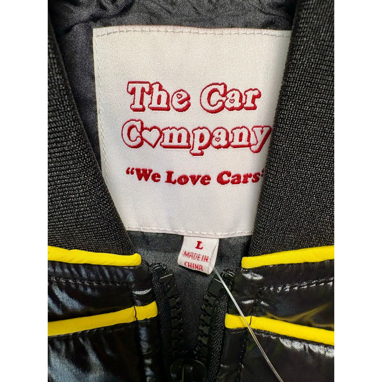 Other NWT Men's Sz L Black/Yellow Nylon Jacket by The Car Company Size US L / EU 52-54 / 3 - 4 Thumbnail