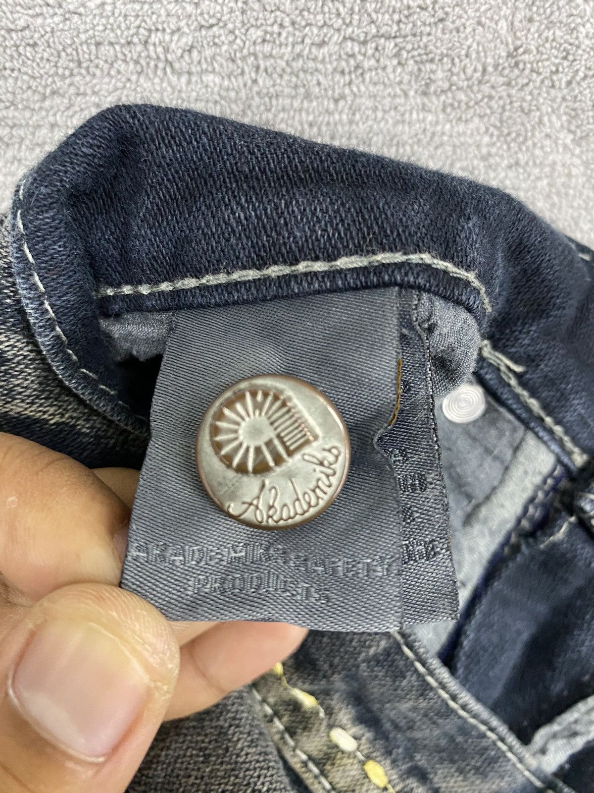Akademiks Vintage Y2K Akedemiks Crazy Embroidered Baggy Jeans Size US 32 / EU 48 - 11 Thumbnail