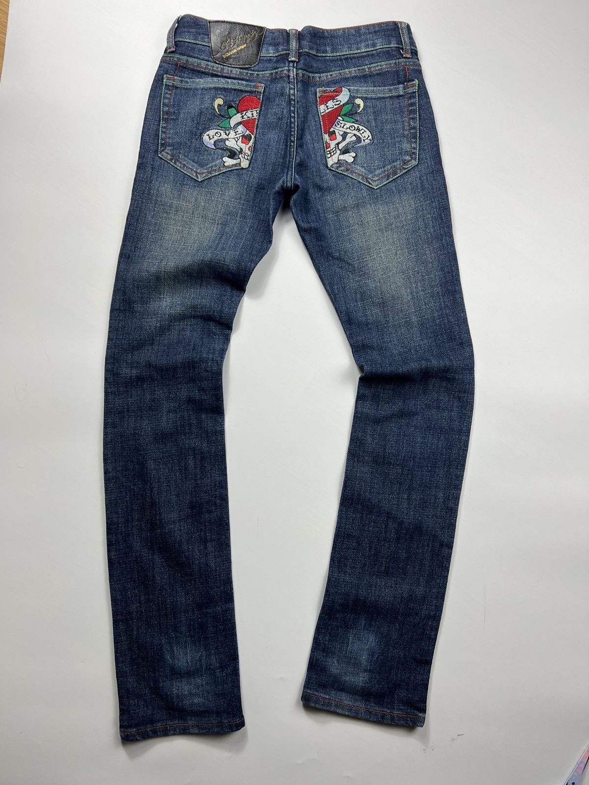 Vintage Ed Hardy Big Logo Jeans Size 27