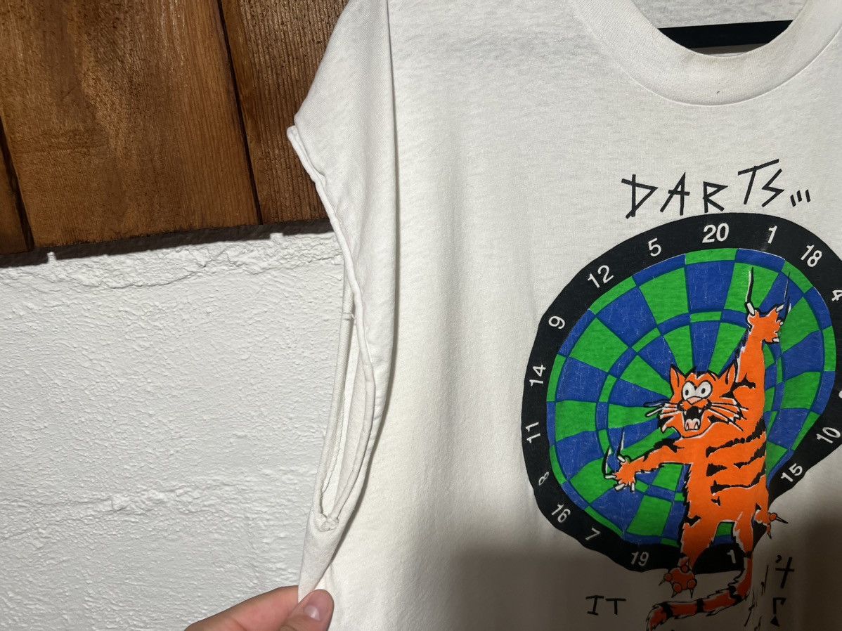 Vintage Vintage 1990s Chopped Darts T-Shirt Screen Stars Size US XXL / EU 58 / 5 - 6 Thumbnail