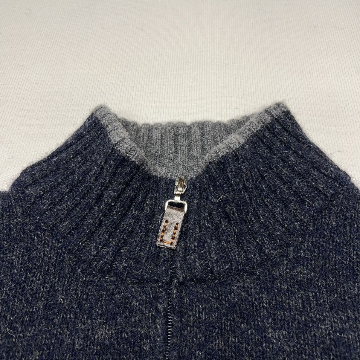 Daniele Blasi × Designer Daniele Blasi Sweater Blue 1/4 Zip Pullover Knit Italy Size US XL / EU 56 / 4 - 4 Thumbnail