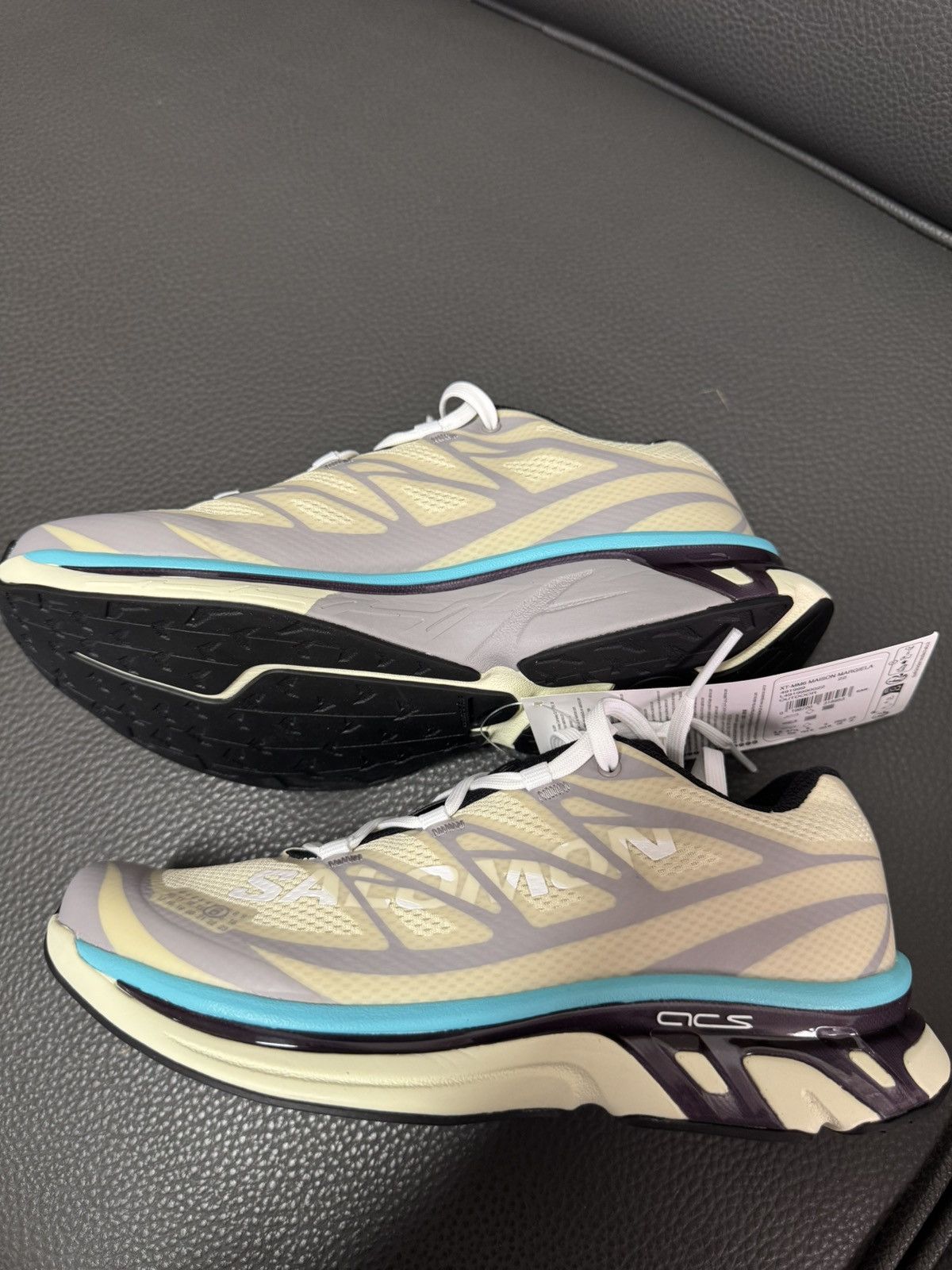 Salomon NIB XT-MM6 Retro Hiking Sneakers Unisex - Beige/Blue US M 5 Size US 5 / EU 37 - 2 Thumbnail