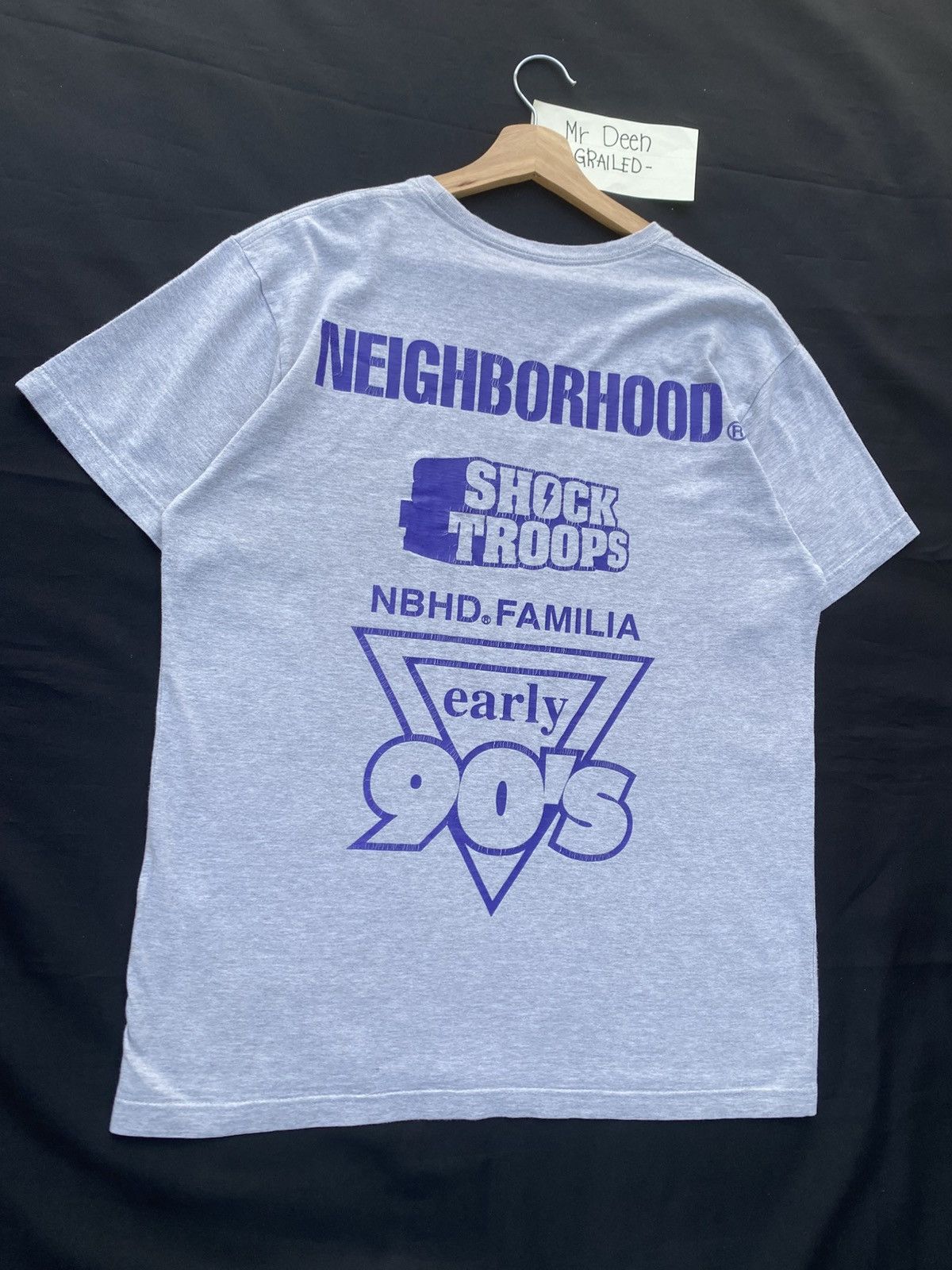 Neighborhood Rare Neighborhood Familia Japanese Brand Grey Tshirt Size US L / EU 52-54 / 3 - 18 Thumbnail