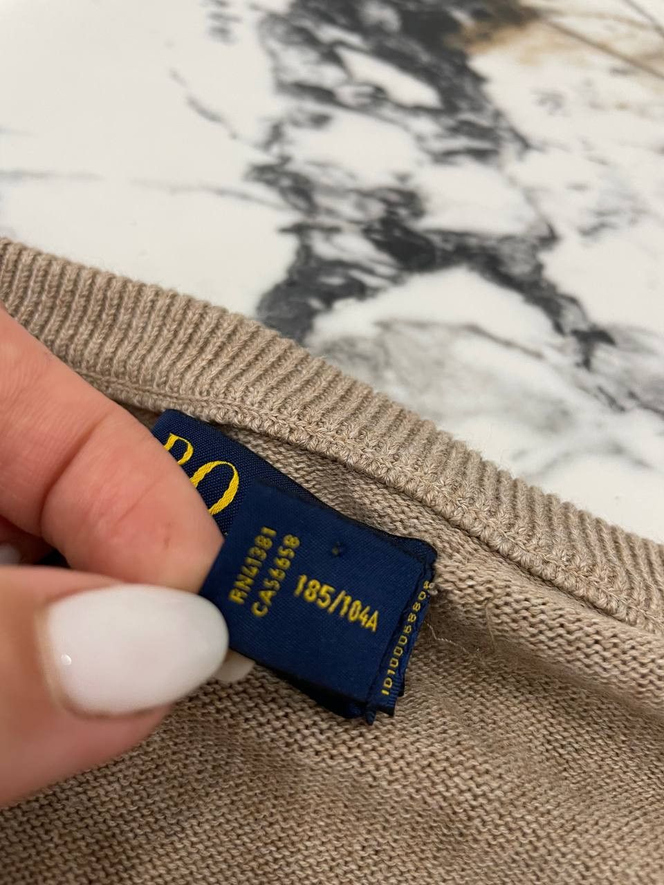 Polo Ralph Lauren Polo Ralph Lauren Old Money Cotton V-Neck Sweater Size US XL / EU 56 / 4 - 10 Thumbnail