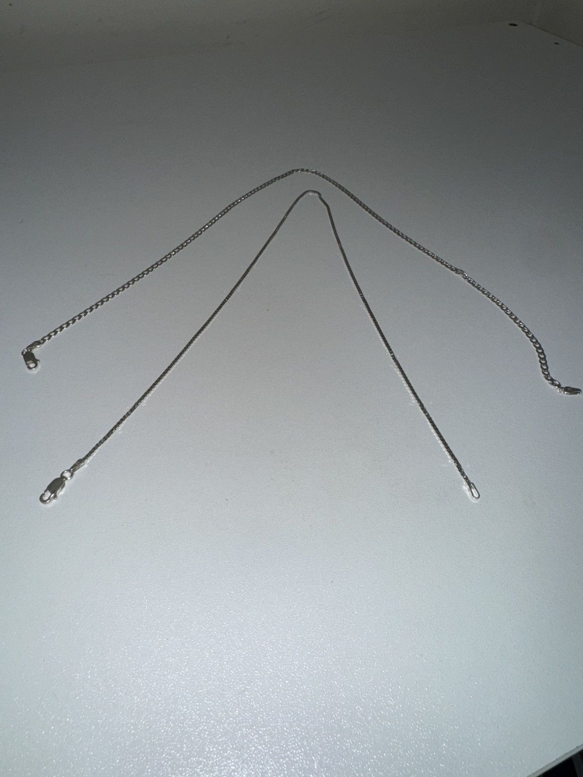 Other Two Chains SOLID .925 16” Size ONE SIZE - 3 Thumbnail
