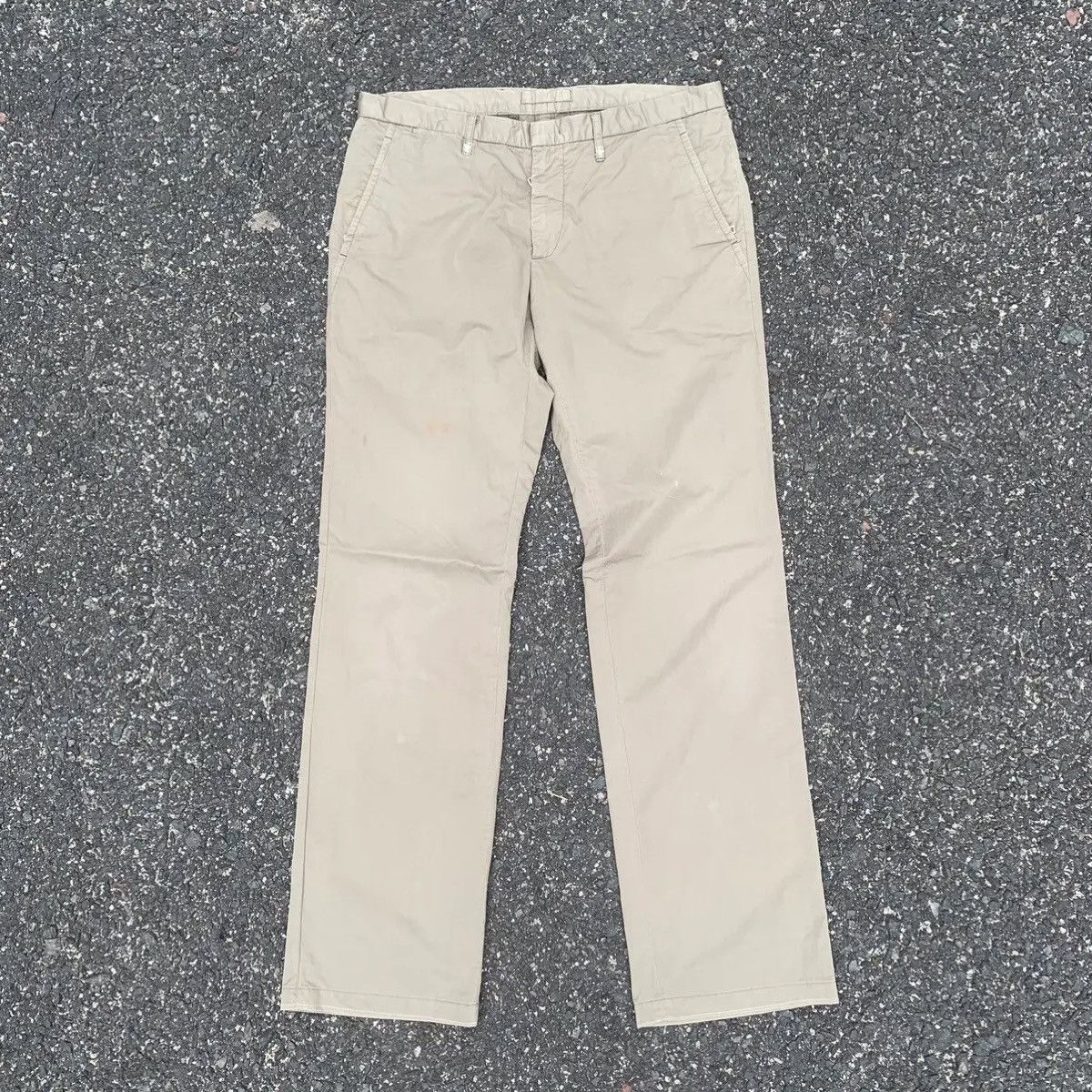 Designer × Prada × Vintage Prada W34 L33 Trousers Blank Designer Chino Pants Size US 34 / EU 50 - 1 Thumbnail