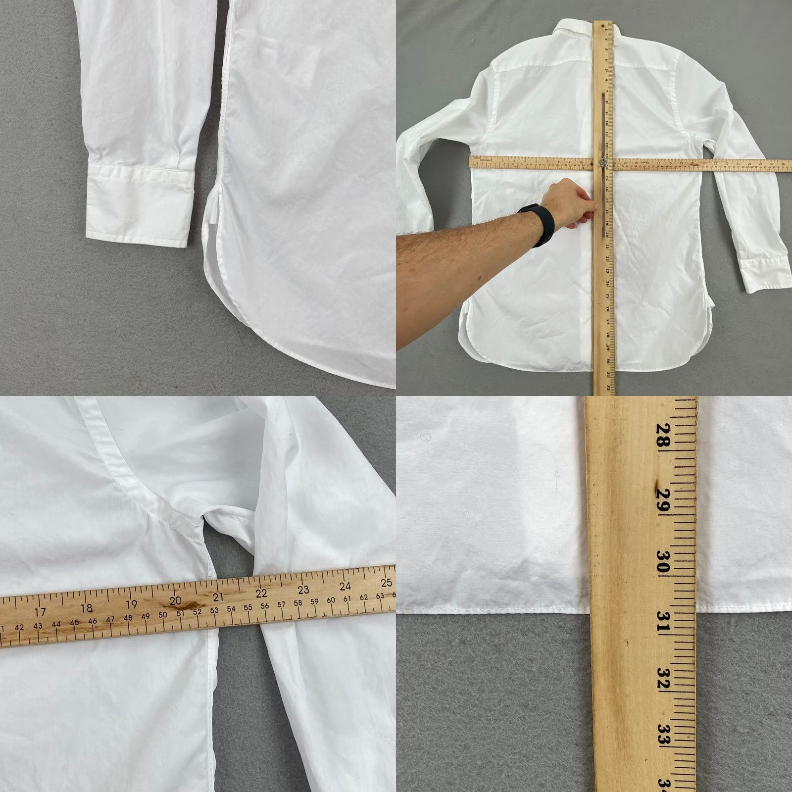 Ralph Lauren Purple Label Ralph Lauren Purple Label adrien shirt 4 broadcloth relaxed Button Blouse Womens Shirt Regular Size 4 White Cotton Chiffon Vintage: No Size S / US 4 / IT 40 - 9 Thumbnail