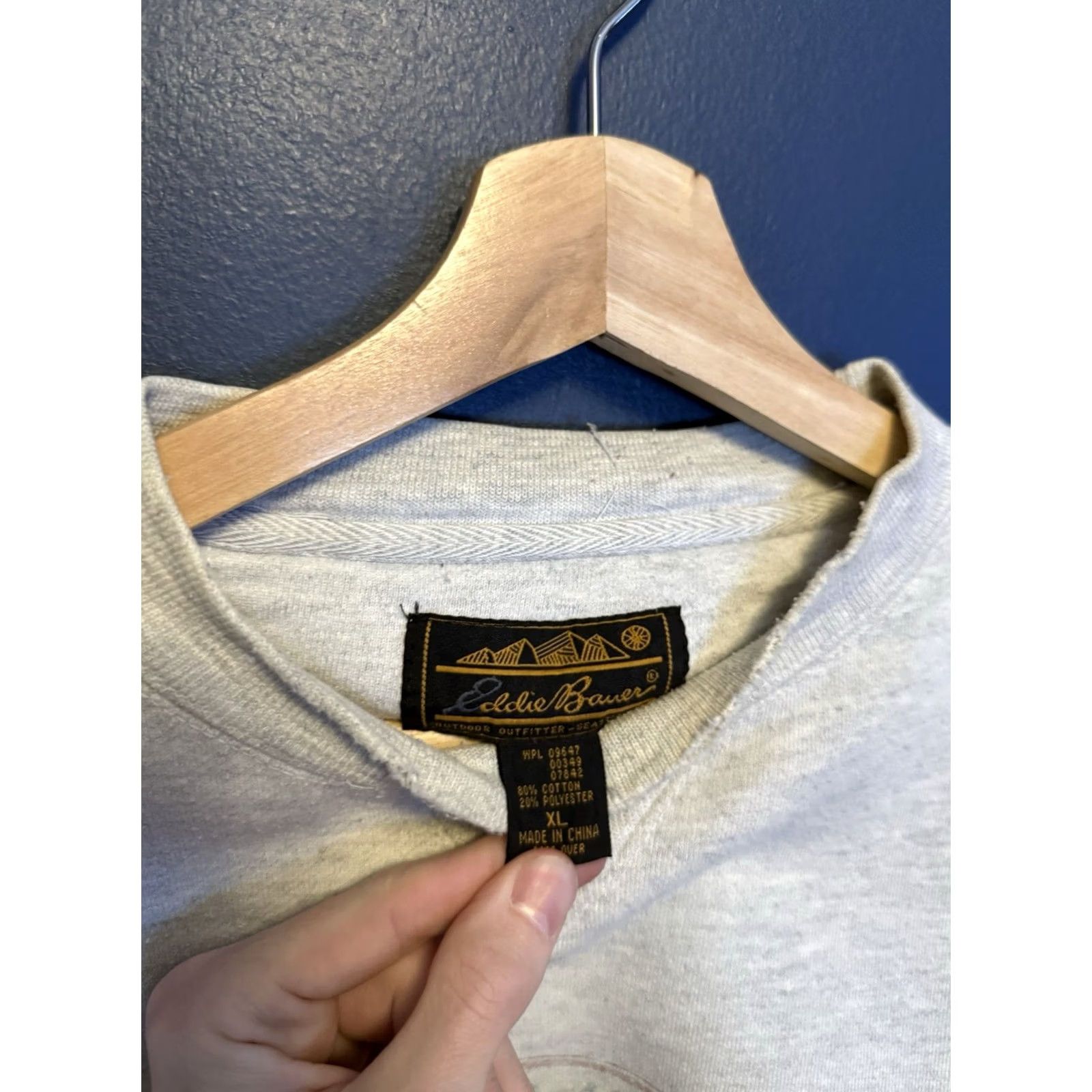 Eddie Bauer VINTAGE Eddie Bauer Sweatshirt Goose Graphic Pullover 90s Gray XL Men Mens Size US XL / EU 56 / 4 - 2 Thumbnail
