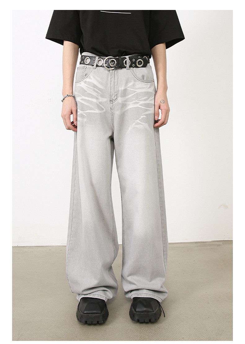 Japanese Brand Japanese retro loose straight whisker jeans y2k Size US 34 / EU 50 - 1 Thumbnail