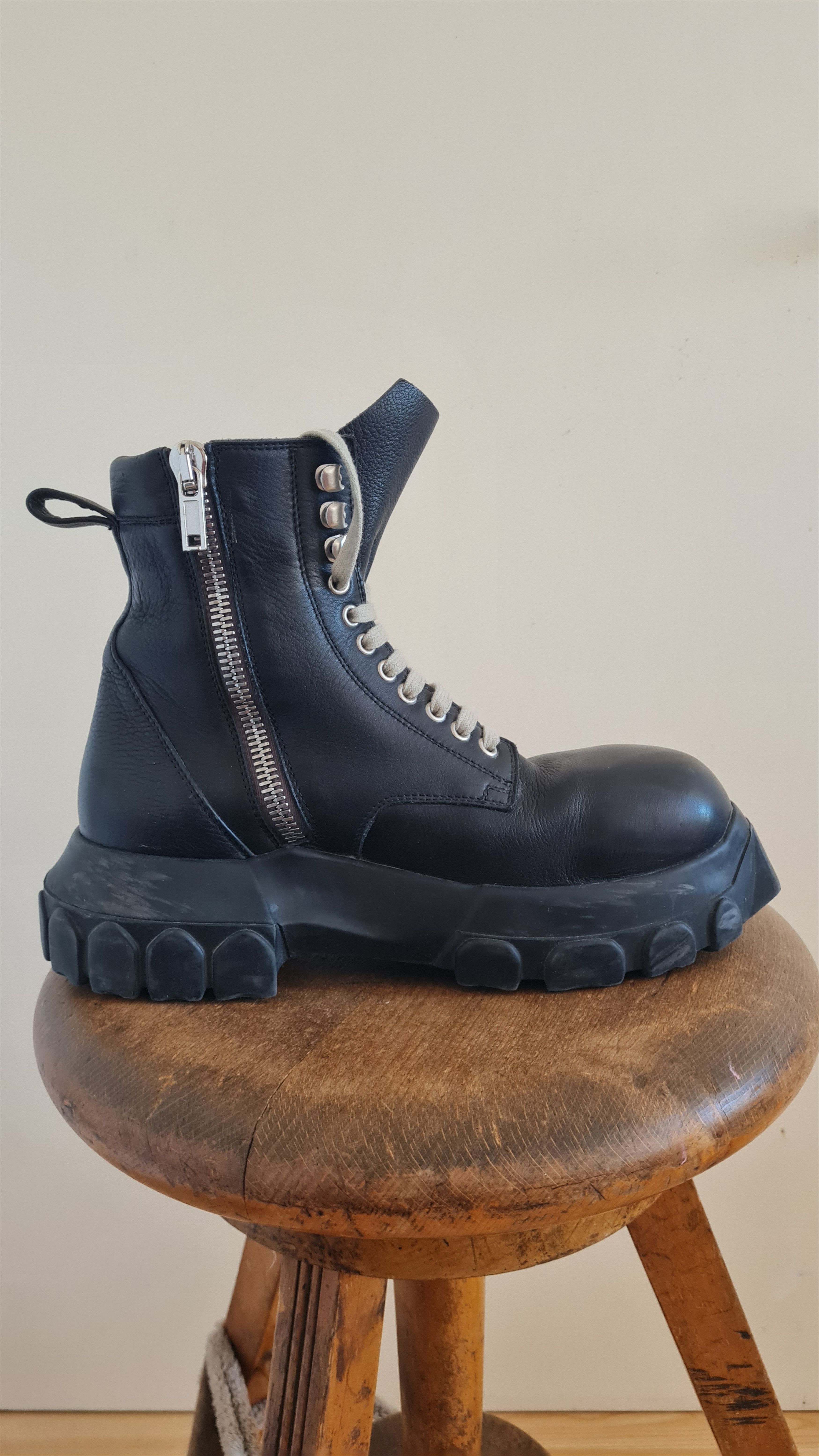 Rick Owens Mainline Rick Owens | Black Bozo Tractor Army Boots Size US 8 / EU 41 - 4 Thumbnail