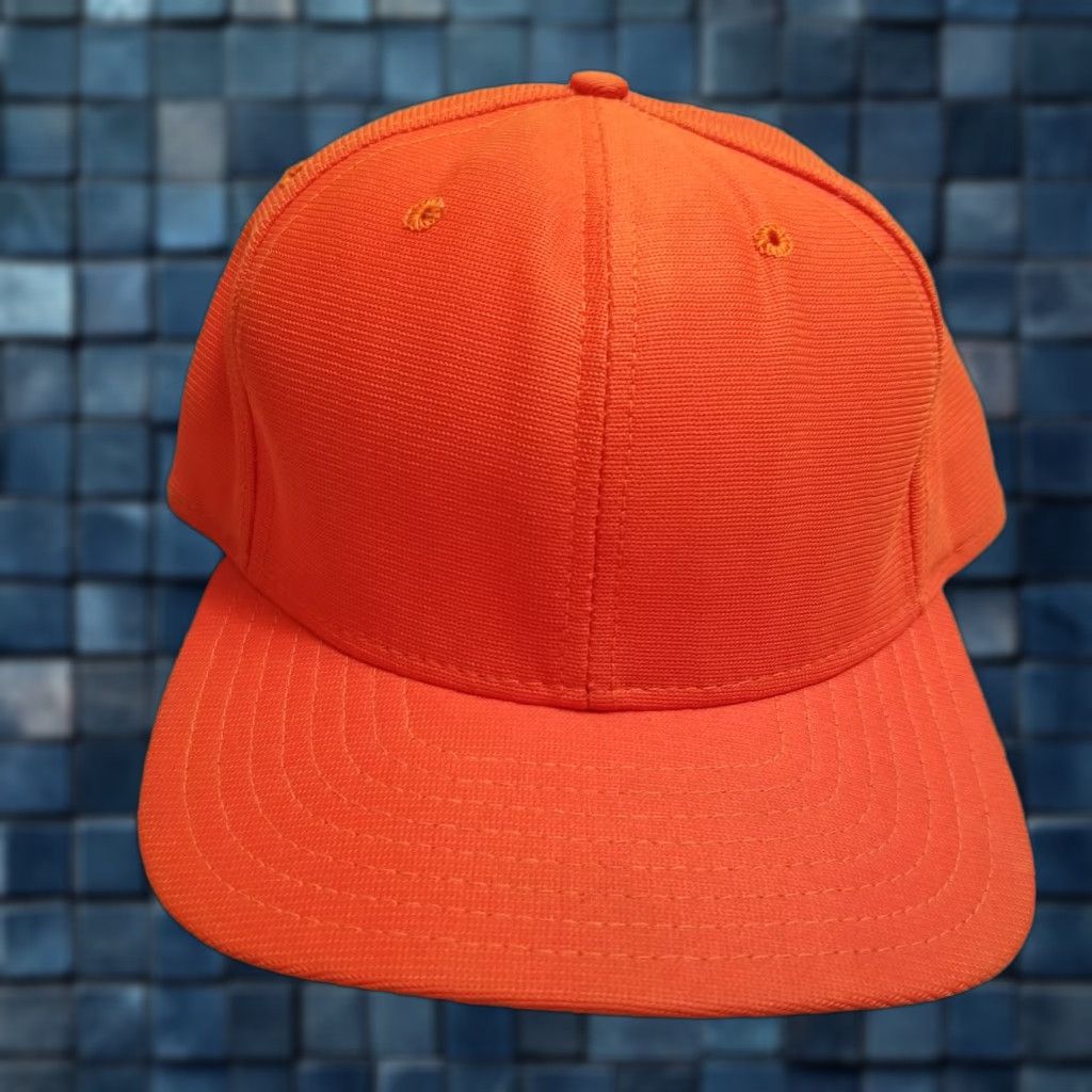 New Era VINTAGE New Era Snapback Hat Pro Model DuPont Visor Orange Green 80s Mens One Size Adjustable Cap - USA Made, Classic Retro Fashion Size ONE SIZE - 1 Thumbnail