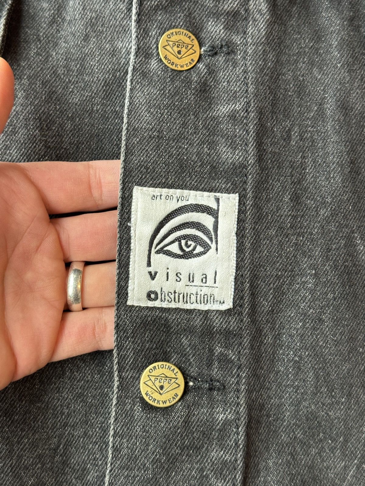 Pepe Jeans Vintage Pepe Denim Jacket Reworked 1988 Artwear Rob Shepherd Size US L / EU 52-54 / 3 - 8 Thumbnail