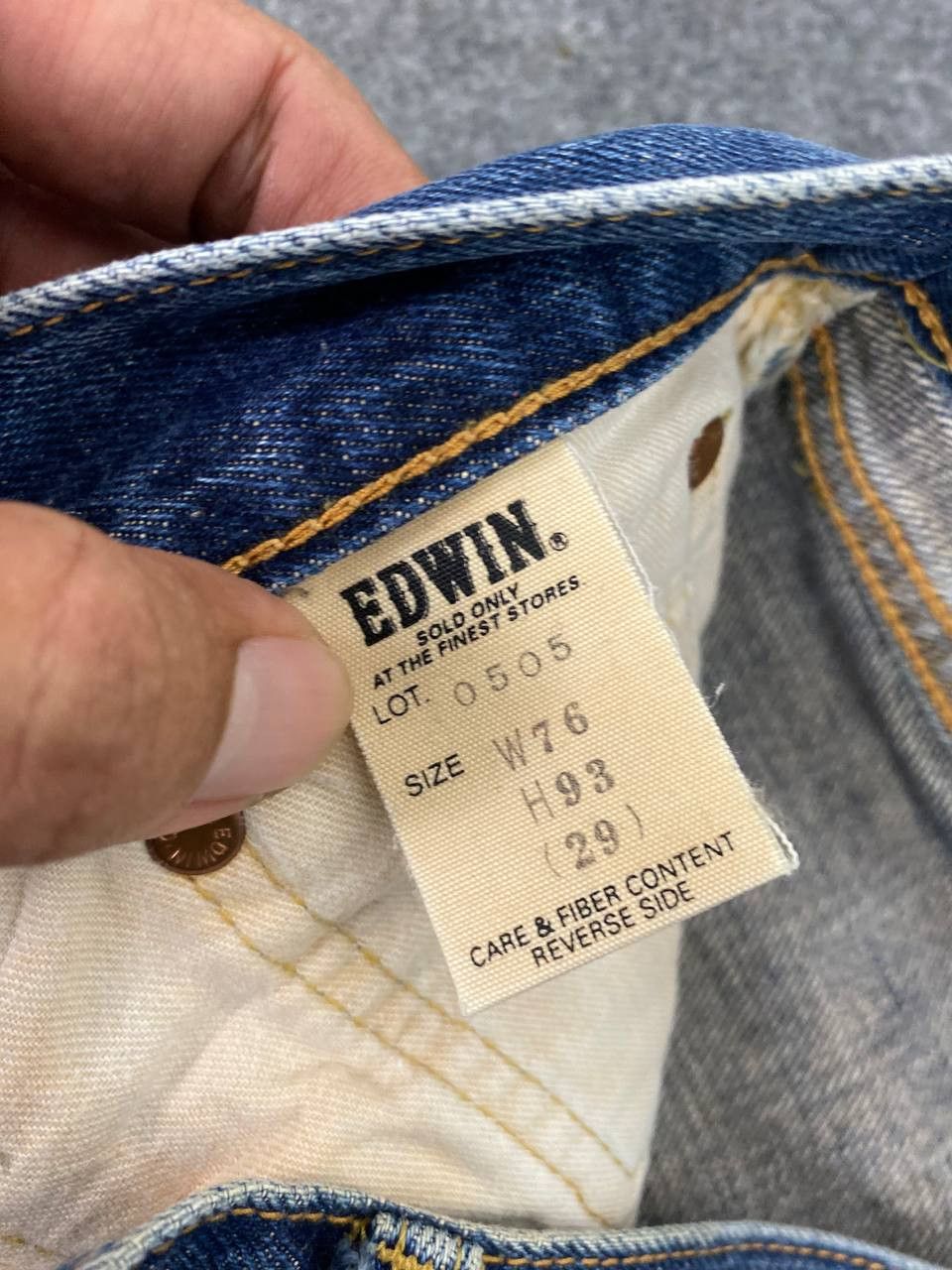 Edwin vintage edwin 505 selvedge denim nice design Size US 31 - 10 Thumbnail