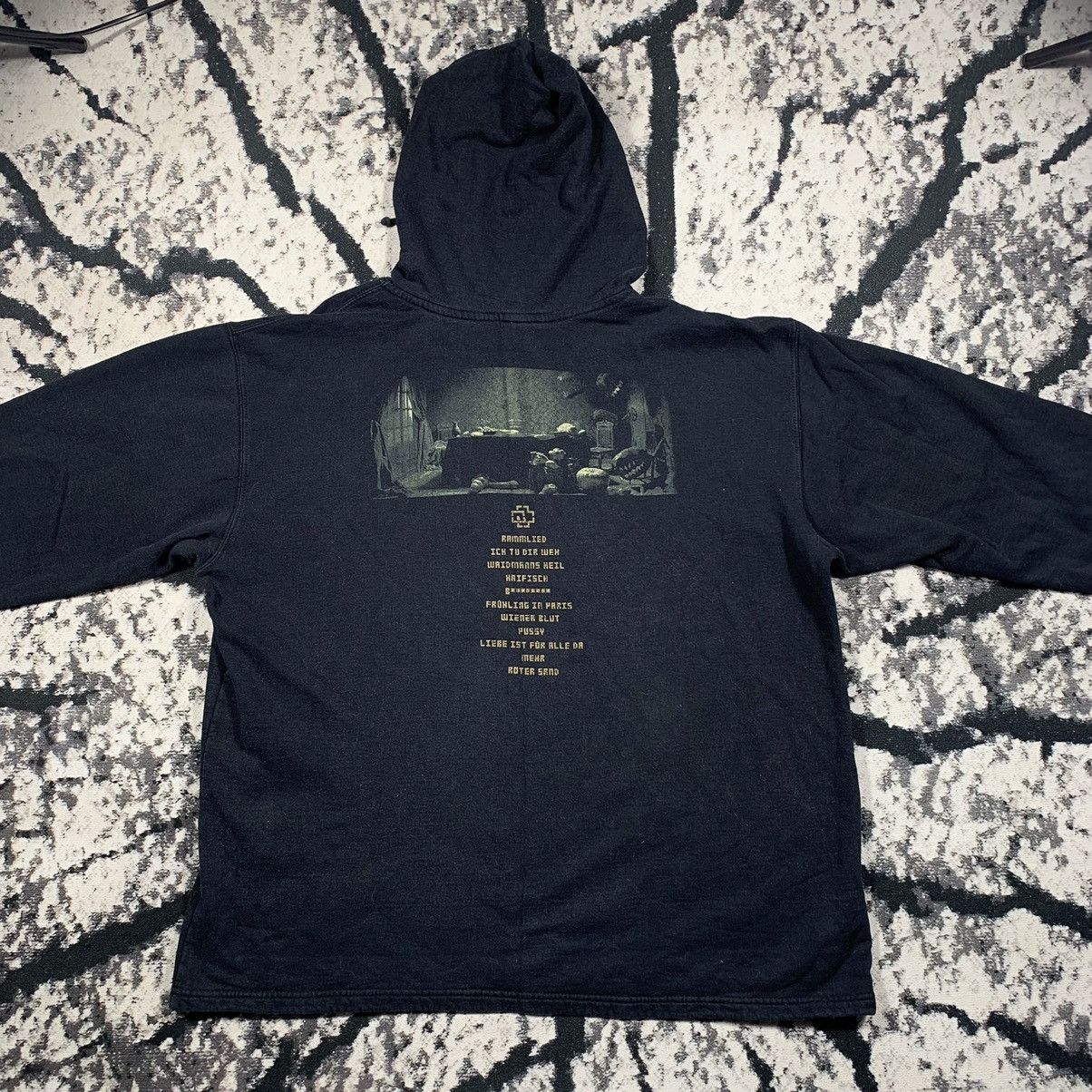 Band Tees × Vintage Vintage Y2k Rammstein Tour Hoodie Size US XL / EU 56 / 4 - 2 Thumbnail