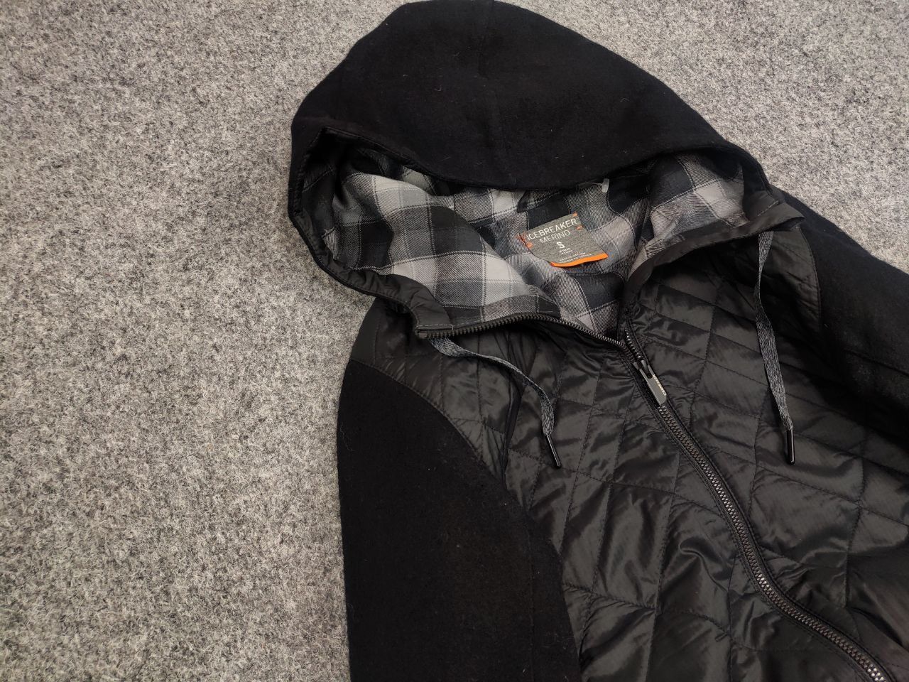 Iceberg Icebreaker Merino Loft Insulated Hooded Black Coat Jacket Size S / US 4 / IT 40 - 7 Thumbnail