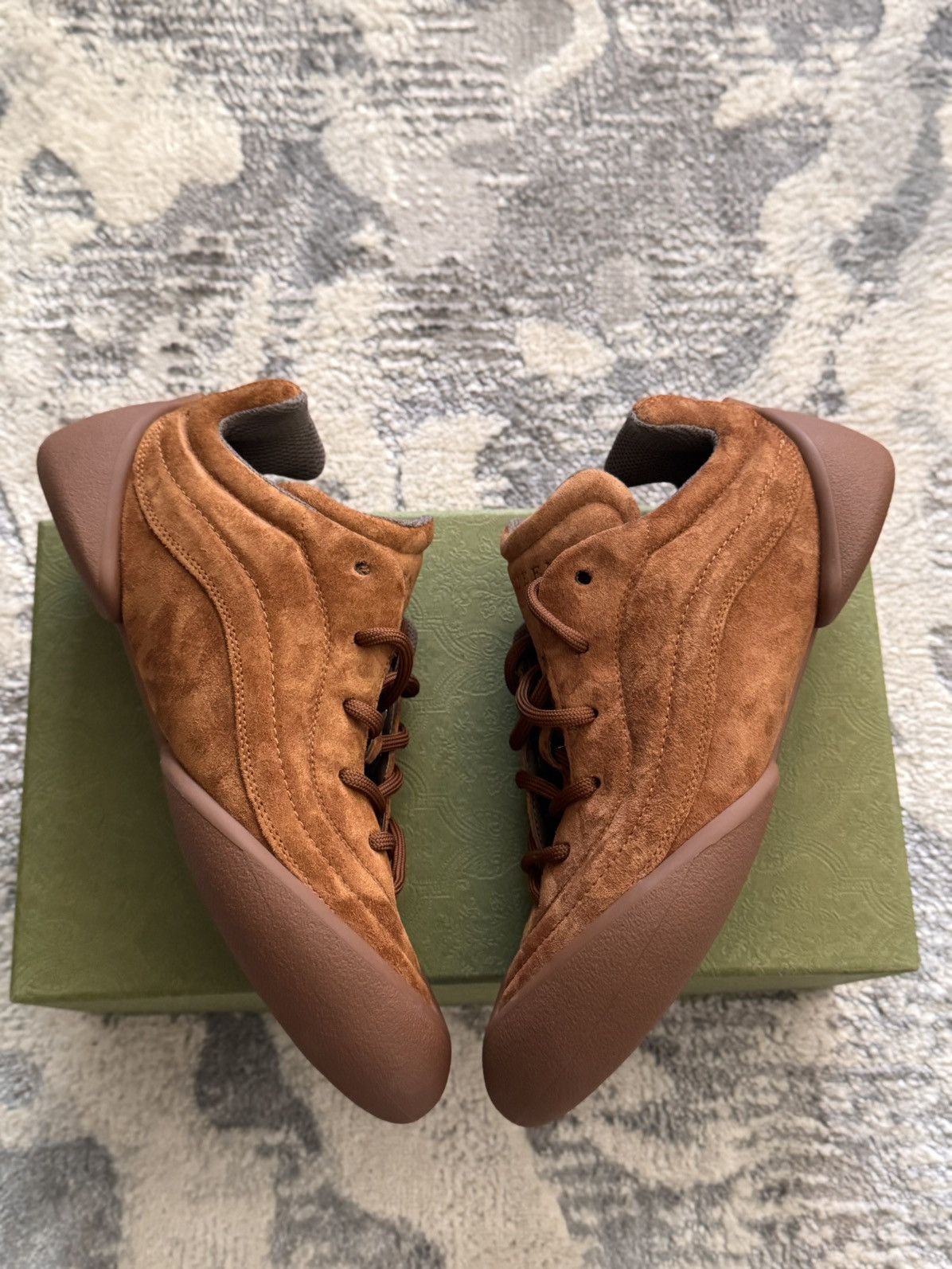 Alexander McQueen Alexander McQueen Flexion Brown Suede Low Top Sneaker Size US 9 / EU 42 - 3 Thumbnail