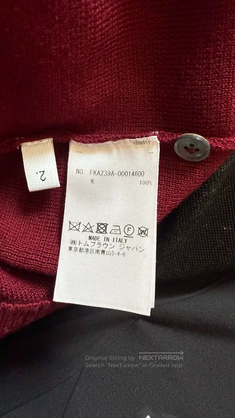 Thom Browne Thom Browne Dark red woolen sweater Size US M / EU 48-50 / 2 - 4 Thumbnail