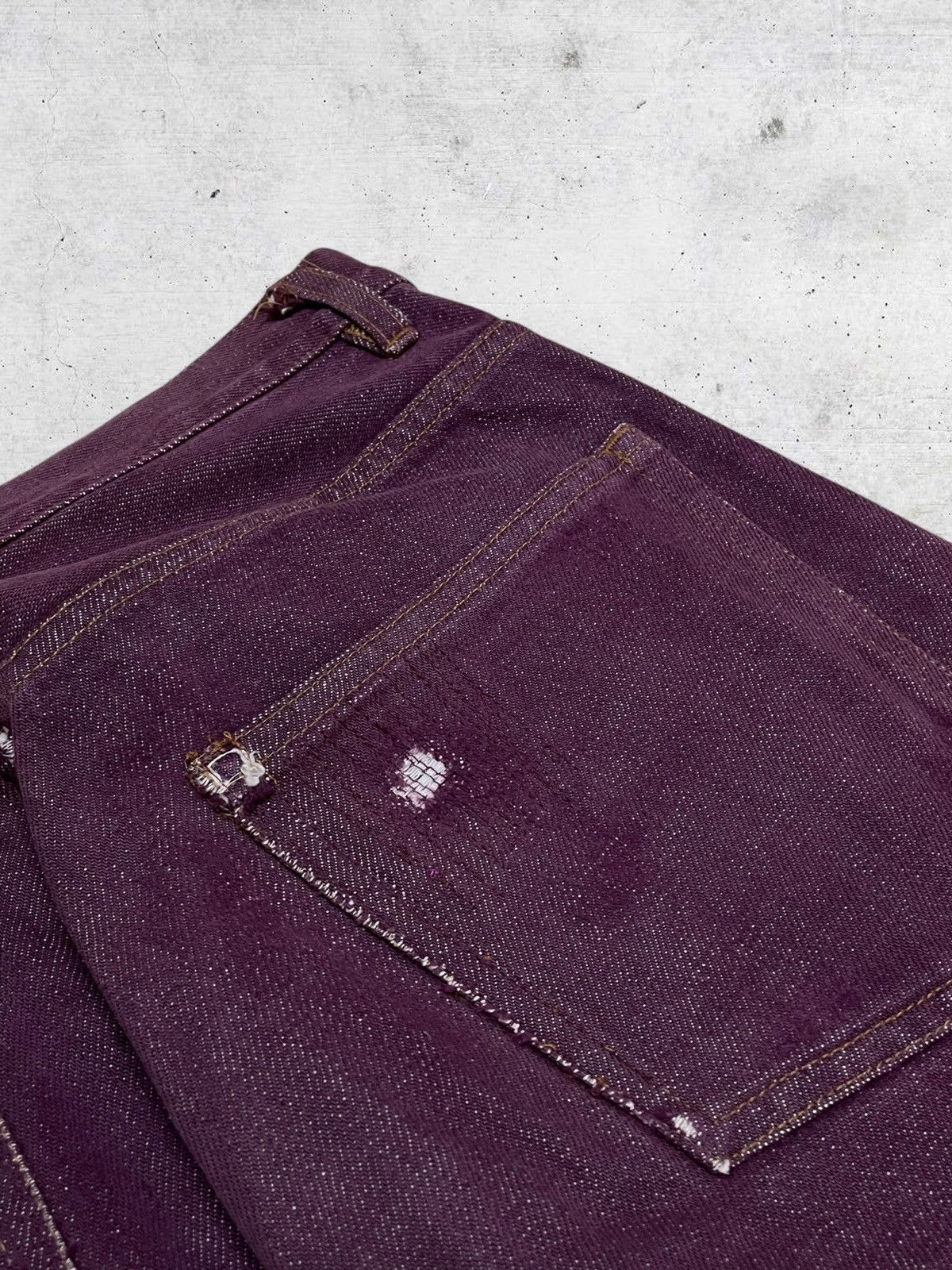 A.P.C. VINTAGE A.P.C OG 90S DESIGNER SELVEDGE UNIQUE COLOUR DENIM Size US 30 / EU 46 - 19 Thumbnail