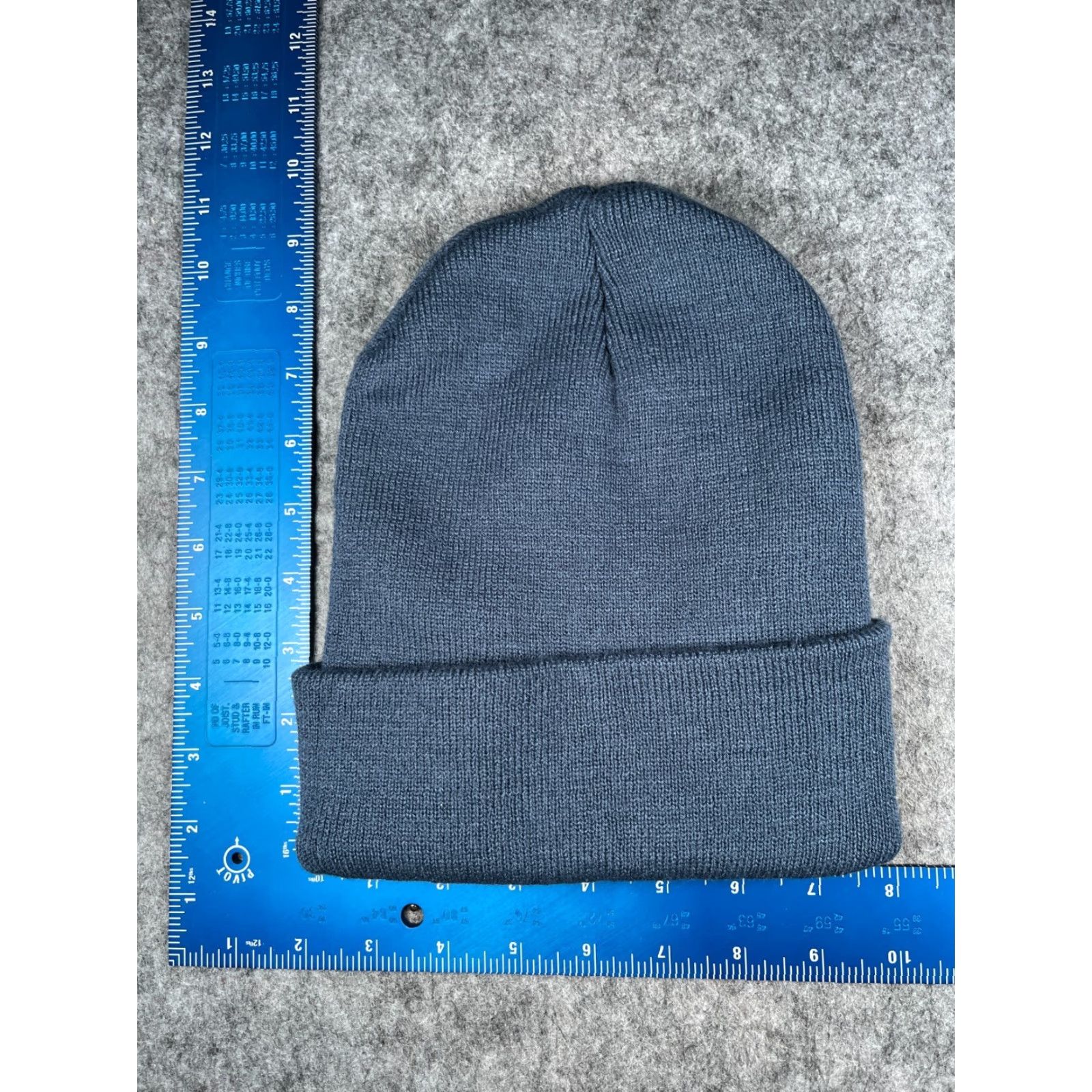 Vintage Beanie Logan Ranch Adult One Size Blue Knit 100% Acrylic Embroidered Hat/Cap Unbranded Unisex Adults Size ONE SIZE - 4 Thumbnail