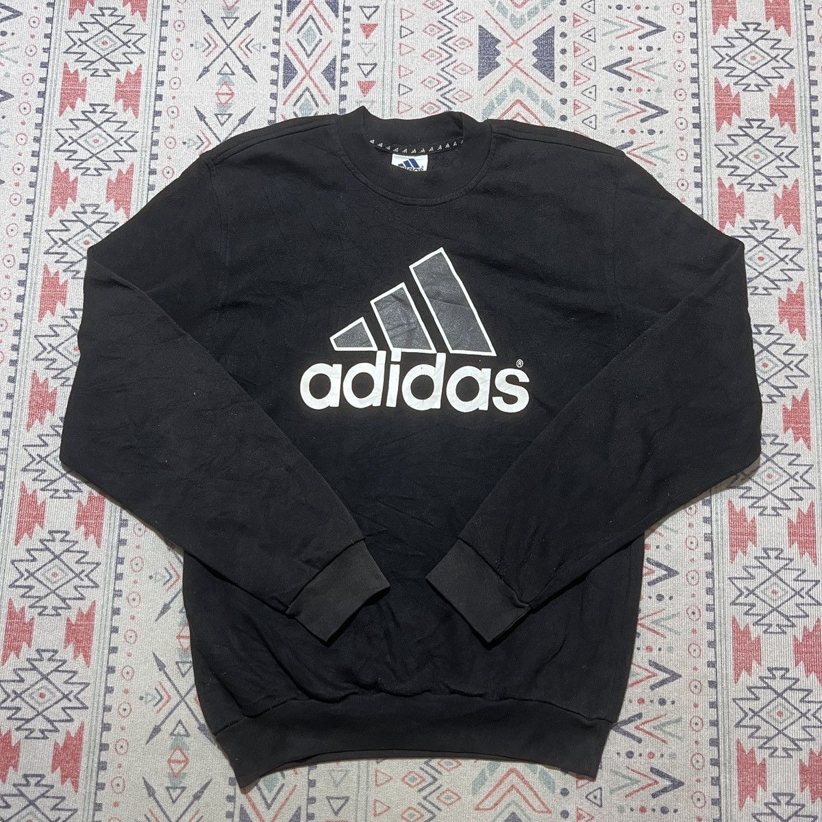 Adidas × Vintage Adidas Big Logo Vintage Sweatshirt Size US L / EU 52-54 / 3 - 4 Thumbnail