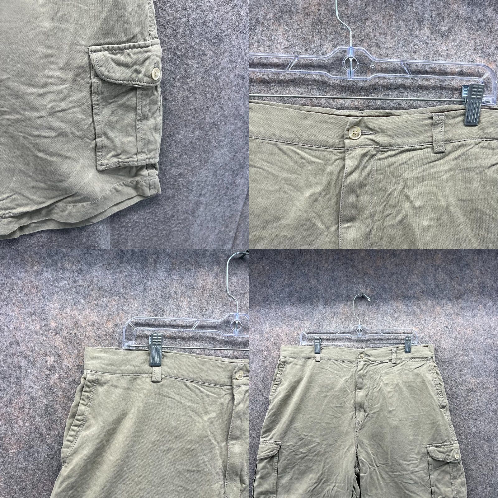 Tommy Bahama Tommy Bahama Shorts Men 36 Adult Khaki Cargo Fit Silk Outdoors Tan Beige Casual Size US 36 / EU 52 - 8 Thumbnail