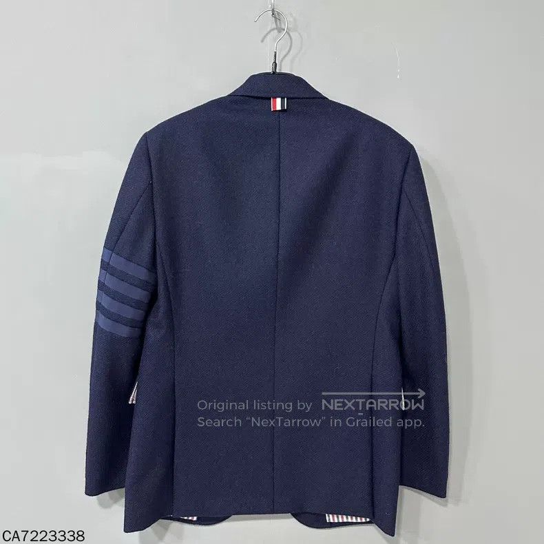 Thom Browne Thom Browne Gold Button Four Stripe Wool Jacket Size US S / EU 44-46 / 1 - 3 Thumbnail