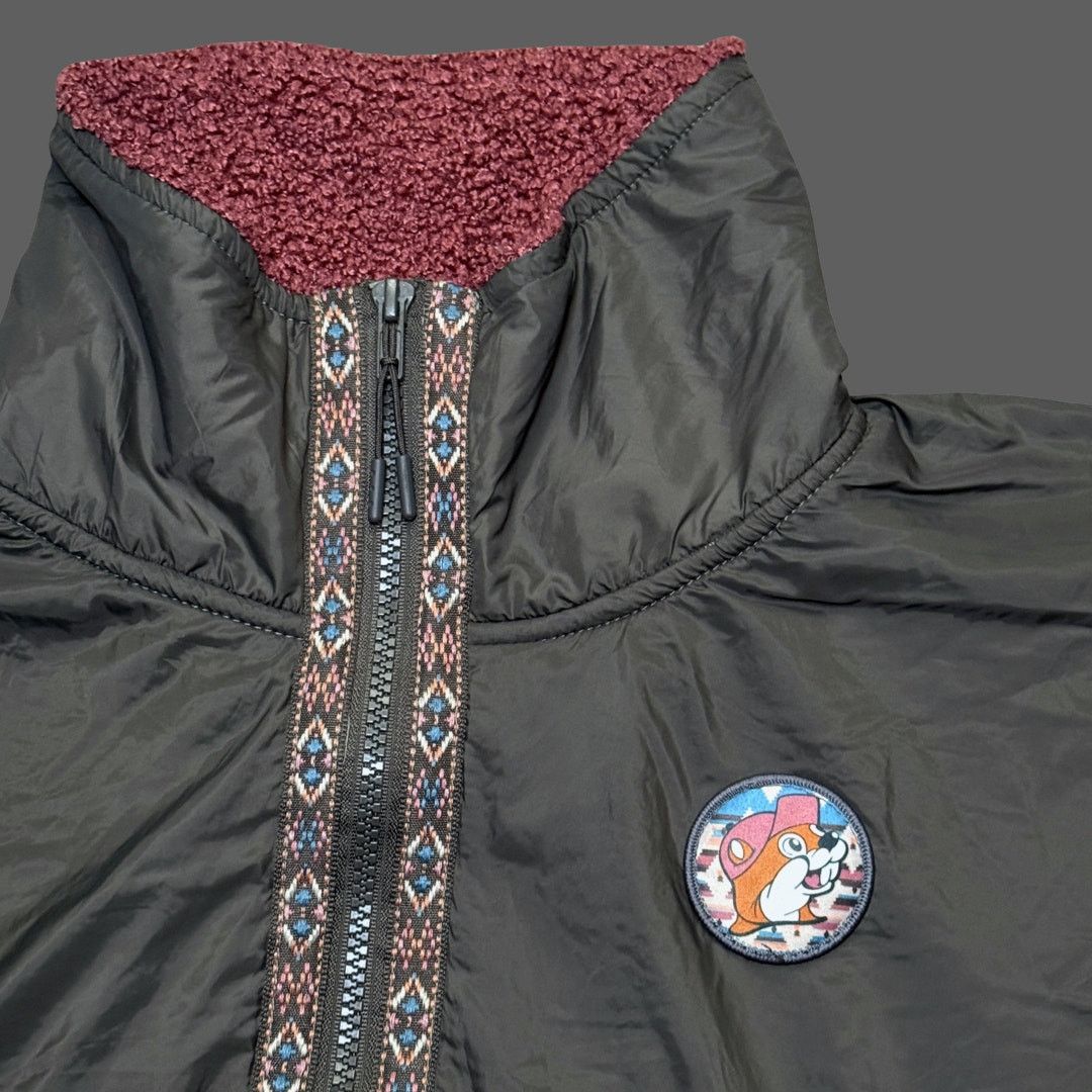 Other Buc-ee's Fall '23 Berber Red/Gray Colorblock Jacket Small Size S / US 4 / IT 40 - 2 Thumbnail