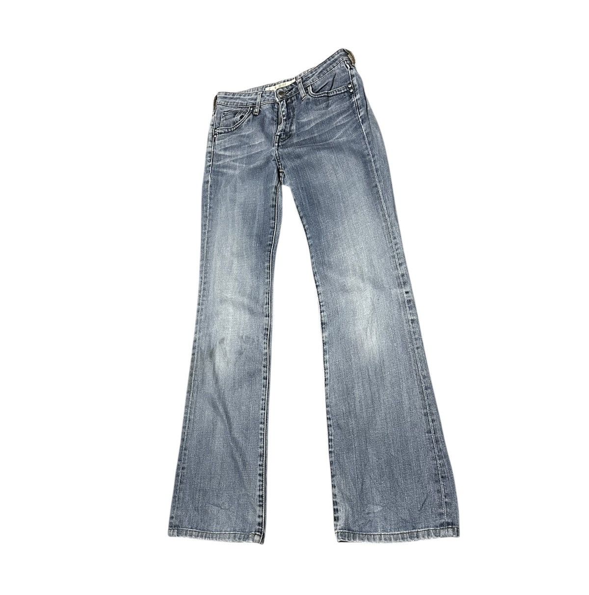 Japanese Brand Vintage Japanese Uniqlo Flare Bell Bottom Bootcut Jeans Size US 27 - 3 Thumbnail
