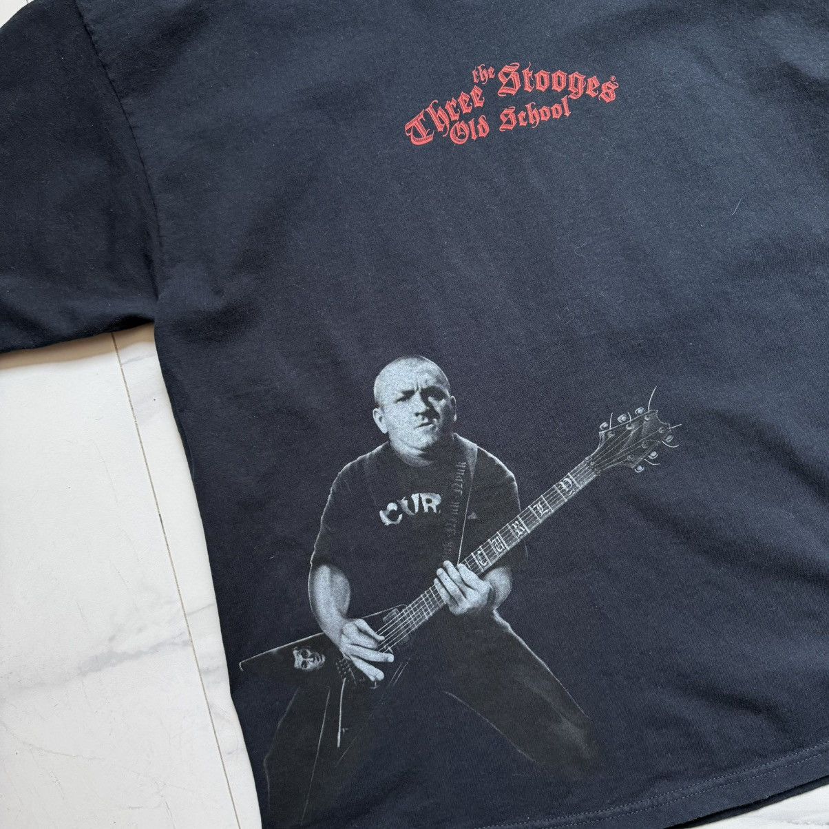 Vintage Vintage Y2K The Three Stooges World Tour T-Shirt Size US XL / EU 56 / 4 - 5 Thumbnail