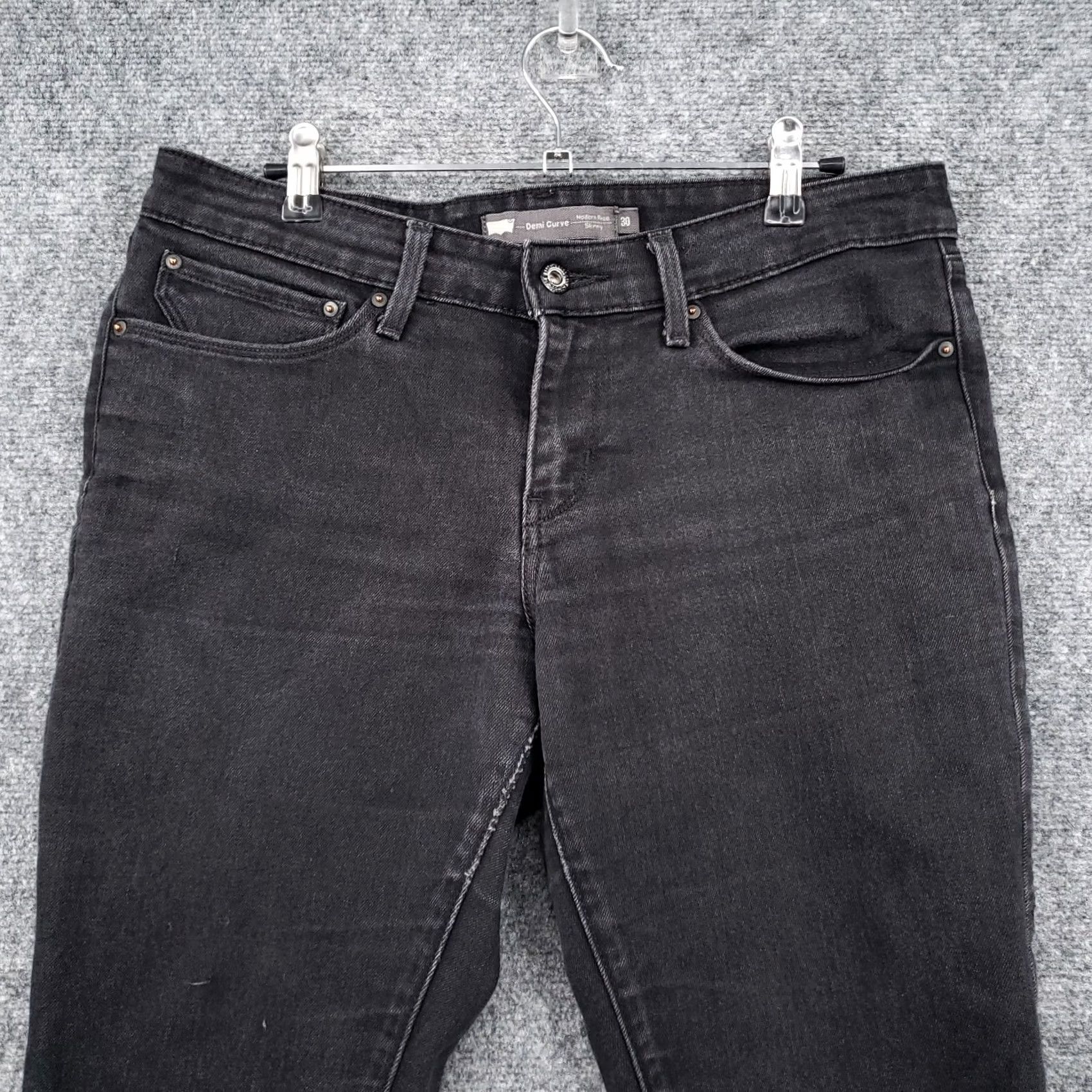 Levi's Levi's Jeans Womens Skinny Leg Dark Wash Black Denim 30 Modern Rise Size 30" / US 8 / IT 44 - 3 Thumbnail