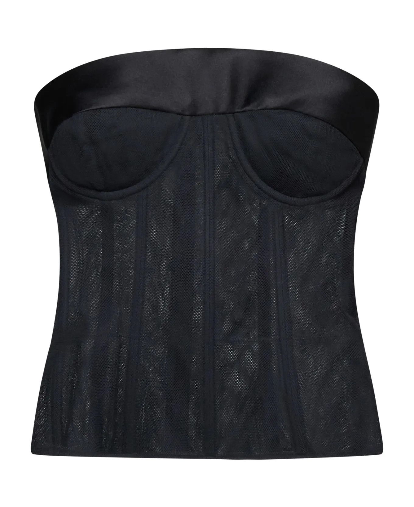 Maison Margiela o1y0625 Sleeveless Bustier in Black Size M / US 6-8 / IT 42-44 - 1 Thumbnail