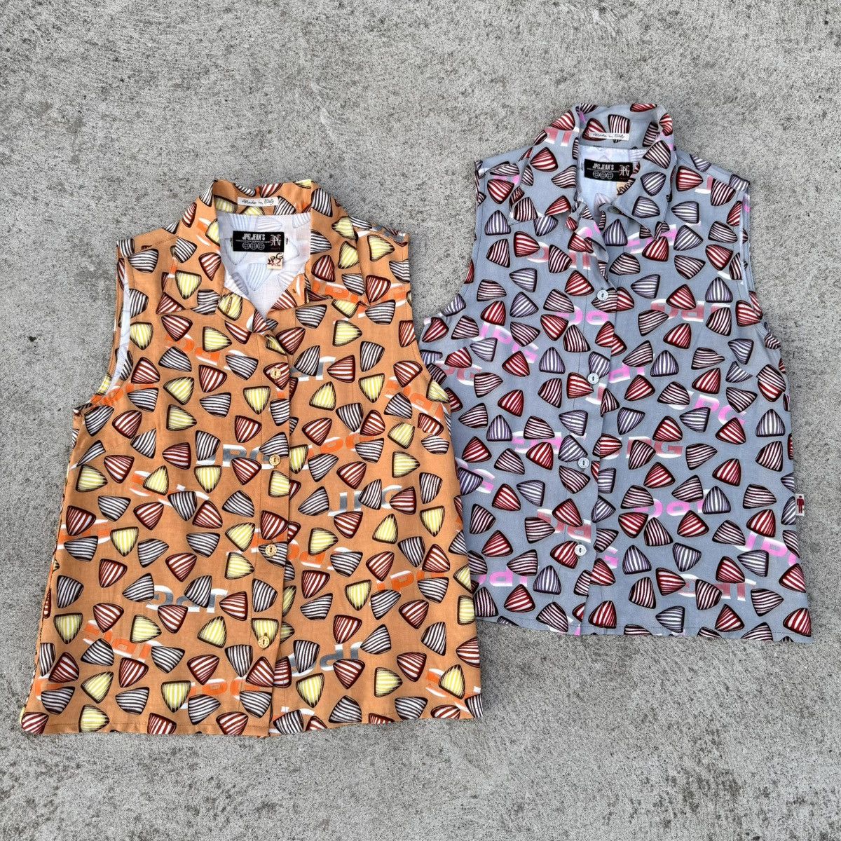 Jean Paul Gaultier × Vintage Lot of 2 Vintage 00’s JPG Jean’s Donna Sleeveless Shirts Size M / US 6-8 / IT 42-44 - 2 Thumbnail