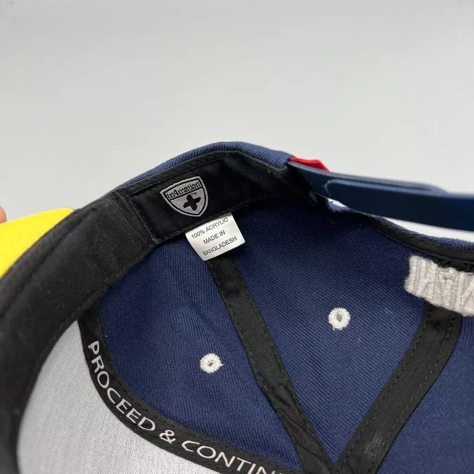 IN4MATION In4mation Hat Men Blue Yellow Skate Snap Back Cap Size ONE SIZE - 4 Thumbnail