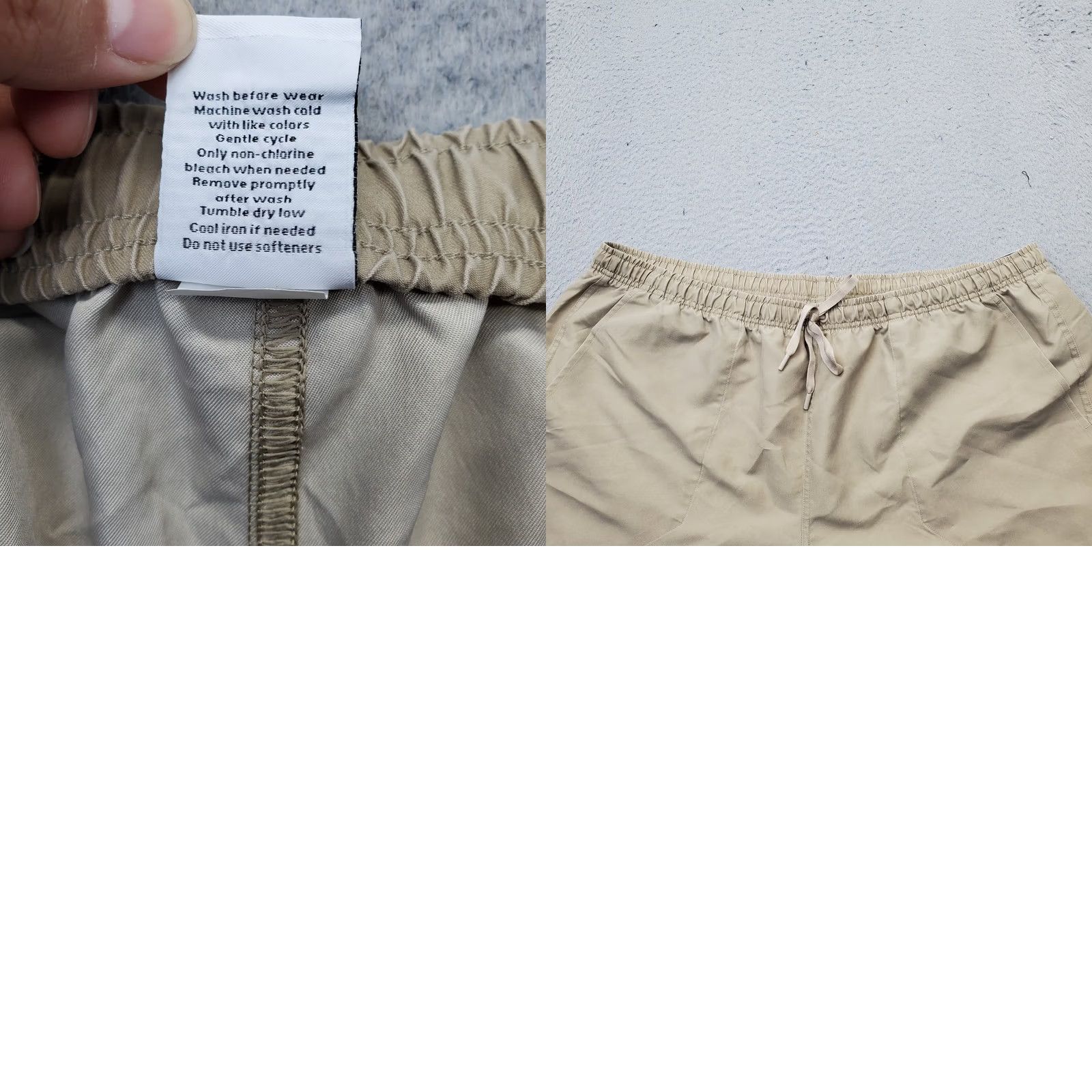 Vintage DSG Mens 2XL Active Jogger Shorts Tan Pleated Front Drawstring Waist Pockets Slim Athletic Summer Casual Sung / Shorts (2XL) Size US 39 - 8 Thumbnail