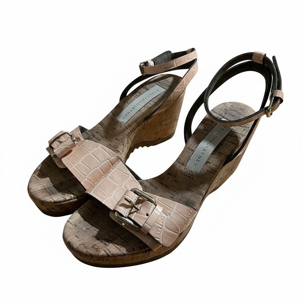 Stella McCartney Stella Mccartney Cork Heel Sandals Size 7 Size US 7 / IT 37 - 1 Thumbnail