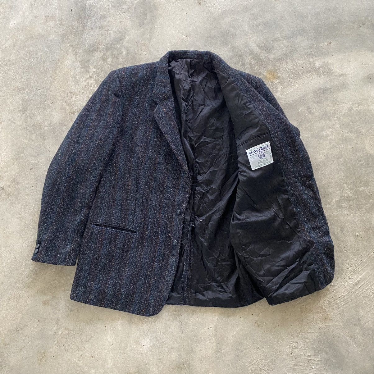 Harris Tweed HARRIS TWEED Striped Wool Blazer Size 48R - 5 Thumbnail
