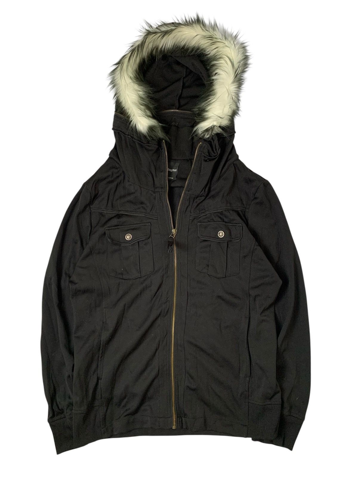 Le Grande Bleu (L.G.B.) Fur hoodie japanese style crazy devil vkei unfefined ifsx Size US L / EU 52-54 / 3 - 1 Thumbnail