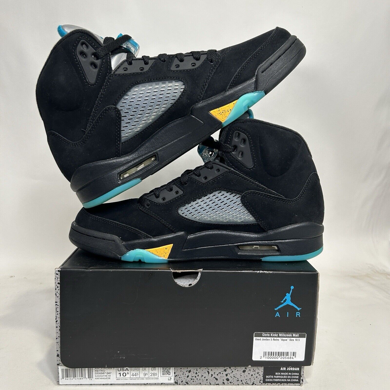 Jordan Brand Nike Air Jordan 5 Retro “Aqua” 2024 Size US 10.5 / EU 43-44 - 3 Thumbnail