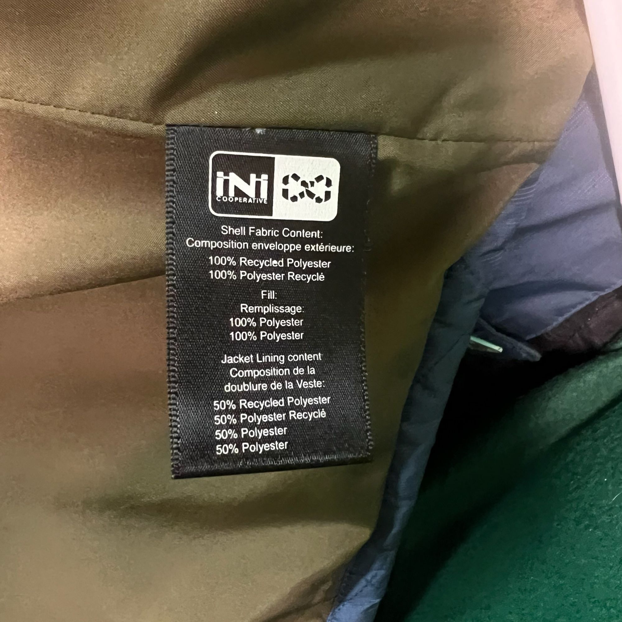 Other Ini Cooperative Blue & Grey Quilted Jacket With Hood & Snap Size US S / EU 44-46 / 1 - 16 Thumbnail