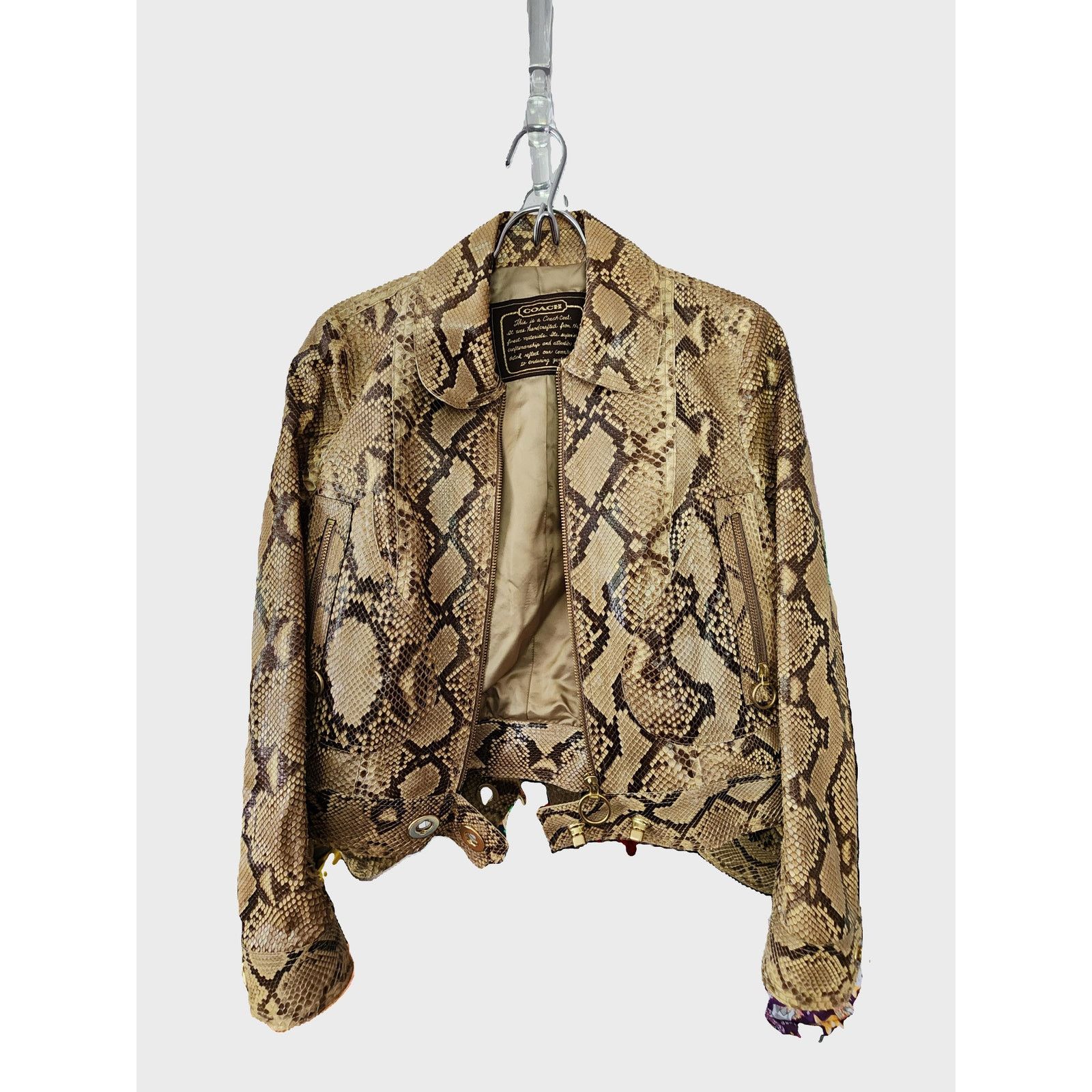 Coach COACH 100% Python Womens Size 8 NWT Jacket Size M / US 6-8 / IT 42-44 - 1 Thumbnail