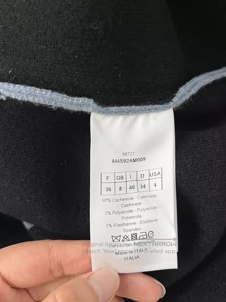 Dior Dior Hooded 8-character cashmere sweater Size XS / US 0-2 / IT 36-38 - 5 Thumbnail