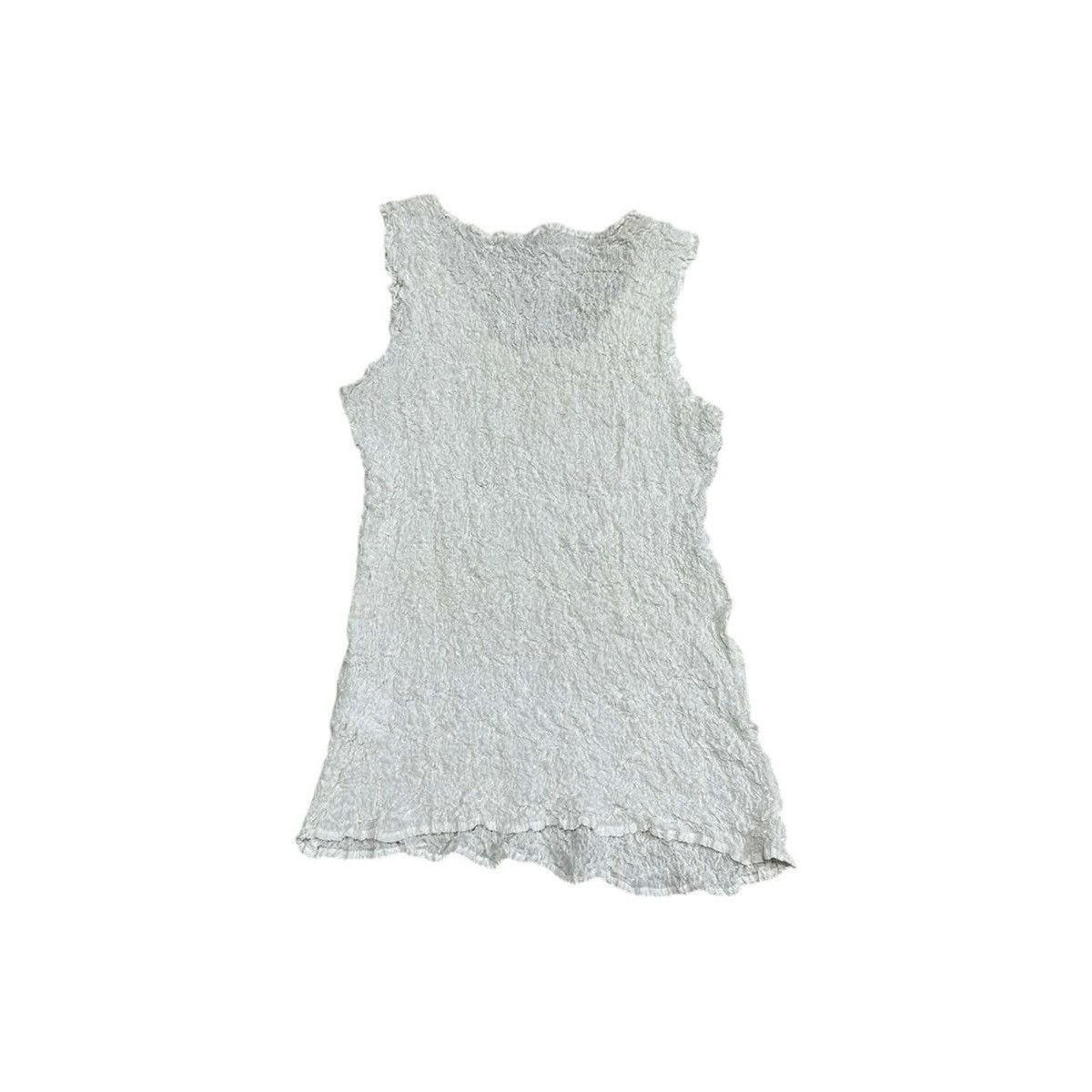 Issey Miyake × Japanese Brand × Pleats Please Issey Miyake 🔥Vintage Issey Miyake Me Cauliflower Tank Top Sleeveless Size US S / EU 44-46 / 1 - 6 Thumbnail