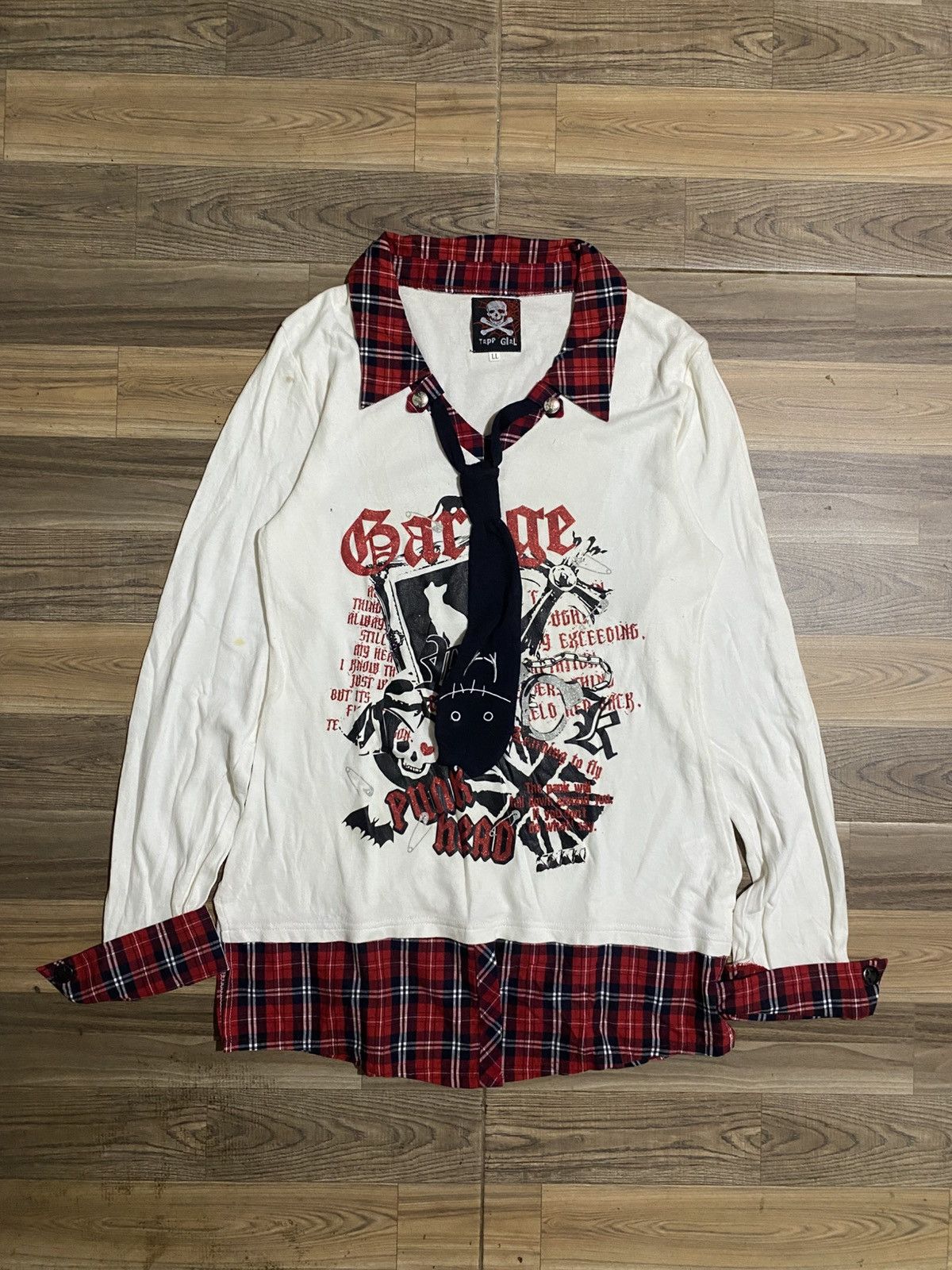 Japanese Brand PUNK HEAD TRPP GIRL LONG SLEEVE Size XL / US 12-14 / IT 48-50 - 1 Thumbnail
