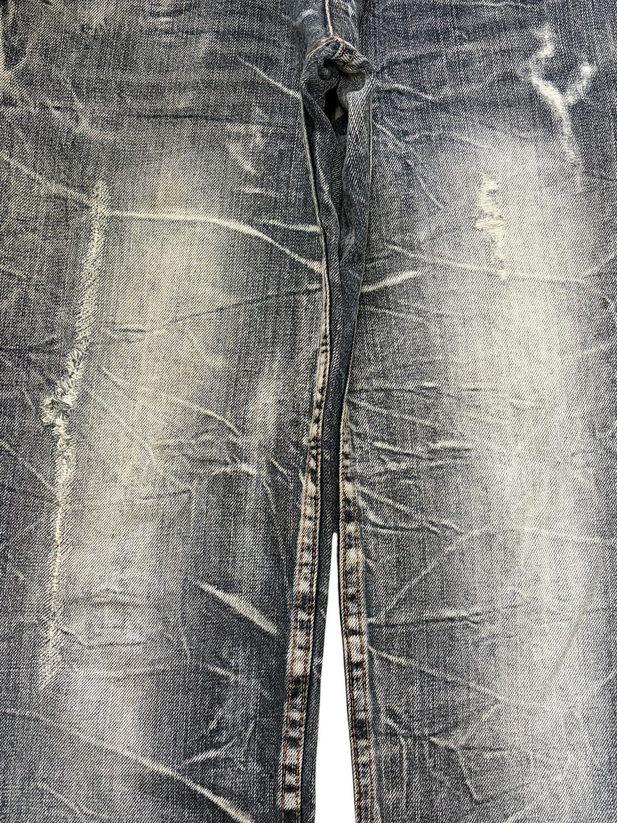 Edwin Vintage Japanese Nylaus Double Waist Distressed Jeans Size US 31 - 3 Thumbnail