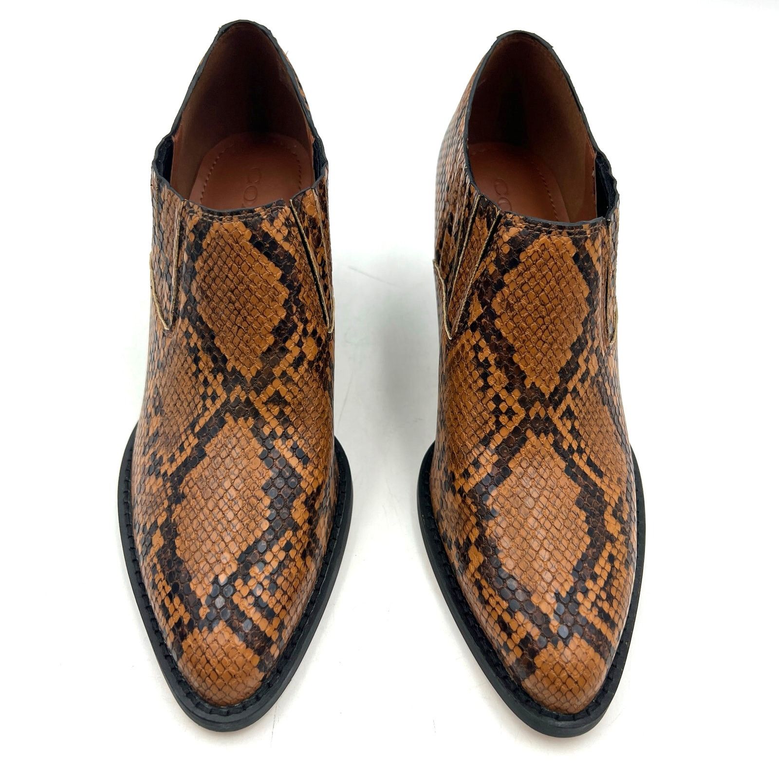 Coach Coach Perri Snake Print Ankle Bootie Carmel Western FG4194 Size US 8 / EU 41 - 2 Thumbnail