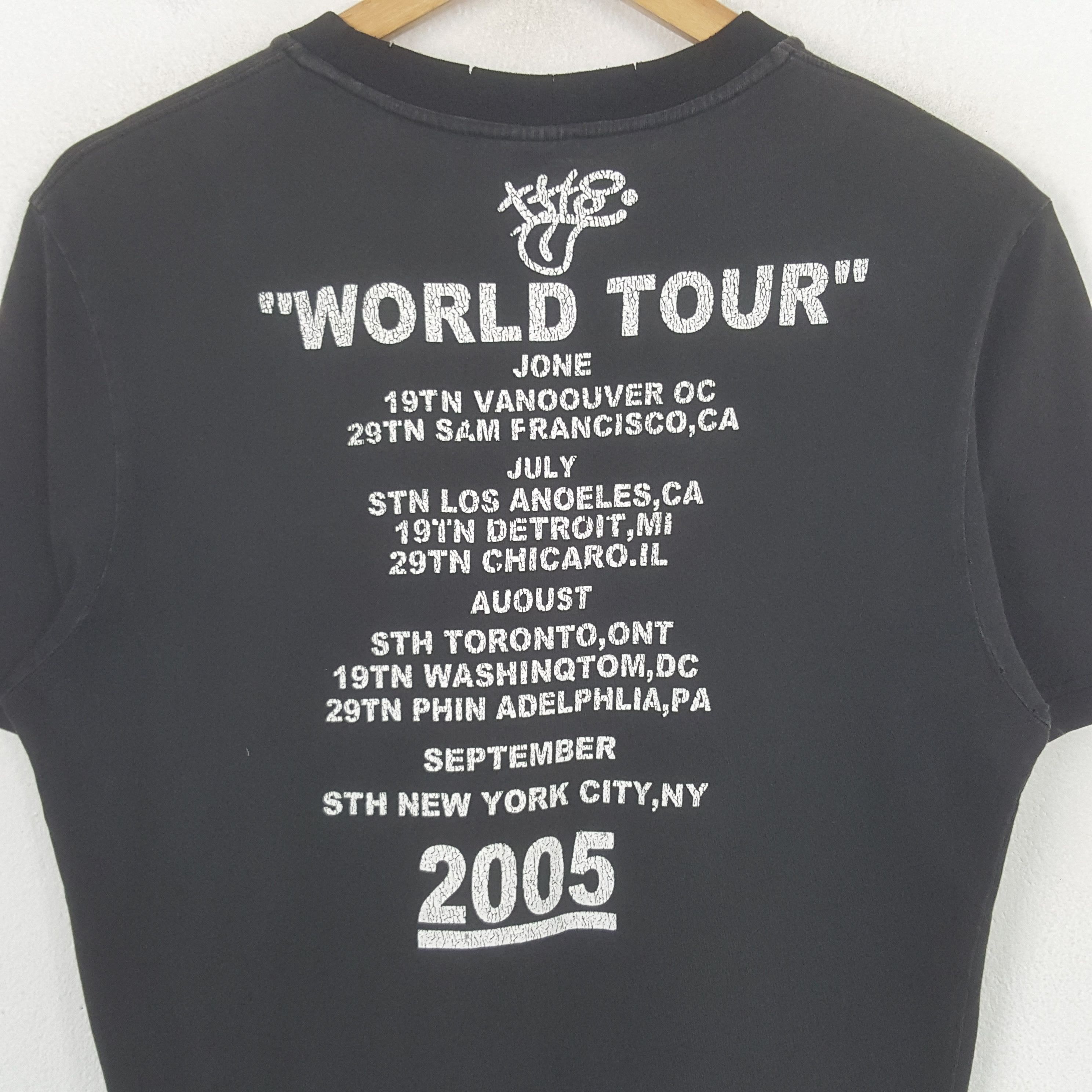 Number (N)ine Vintage Number Nine World Tour 2005 Tshirt C299N32 Size US S / EU 44-46 / 1 - 4 Thumbnail
