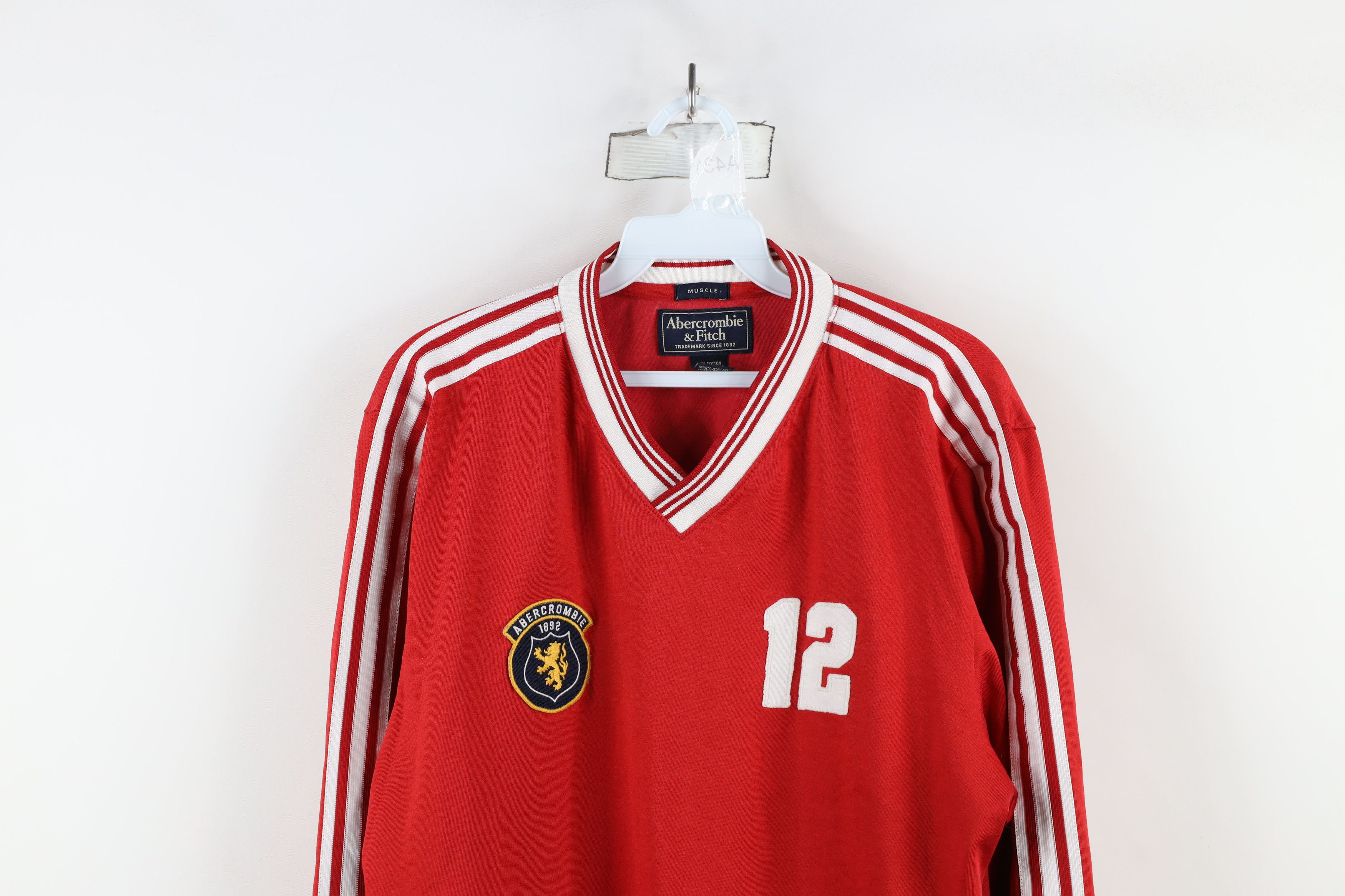Abercrombie & Fitch × Vintage Vintage 90s Y2K Abercrombie & Fitch Long Sleeve Jersey Size US L / EU 52-54 / 3 - 2 Thumbnail