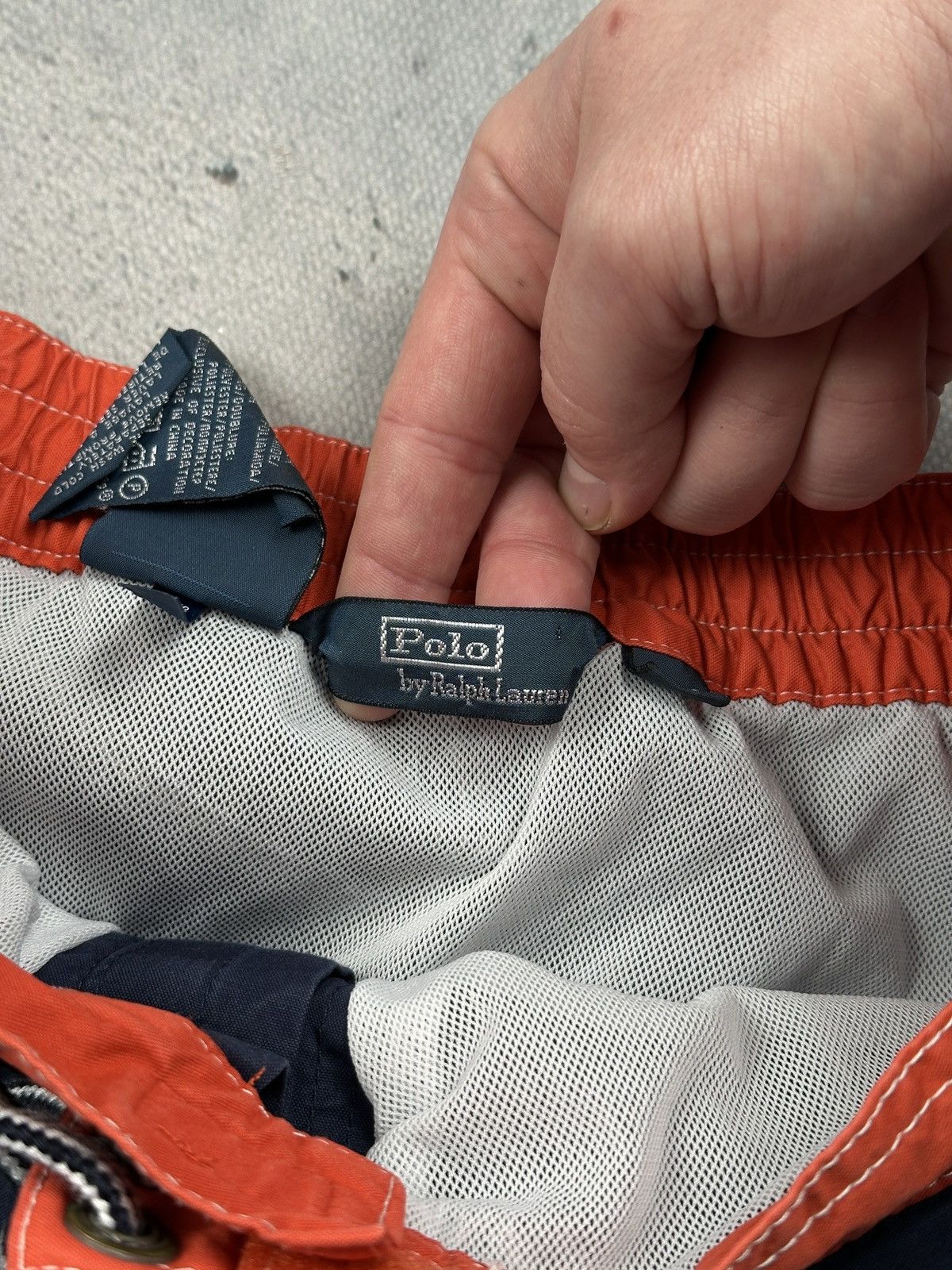Polo Ralph Lauren Polo Ralph Lauren Vintage Sailing Swim Shorts Navy Red Size US 32 / EU 48 - 10 Thumbnail