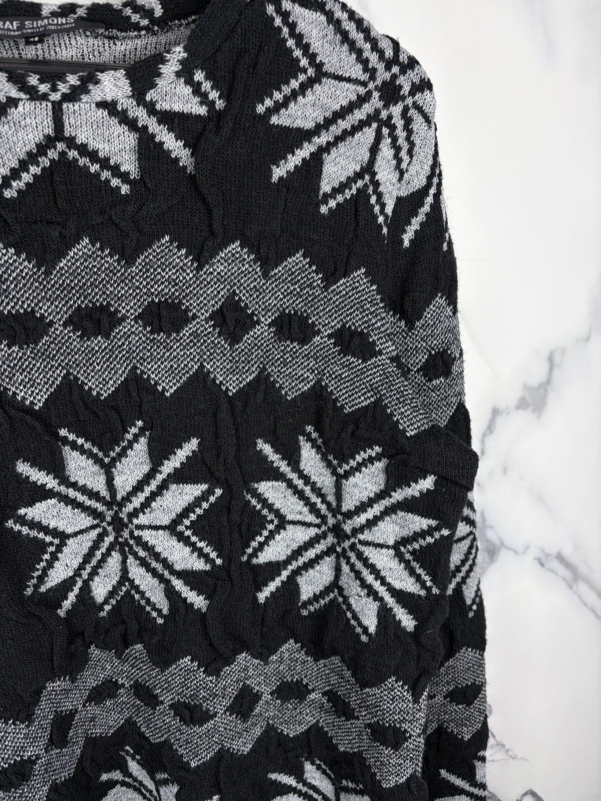 Raf Simons AW03 Raf Simons Closer Nordic Snowflake Winter Knit Sweater Size US S / EU 44-46 / 1 - 5 Thumbnail